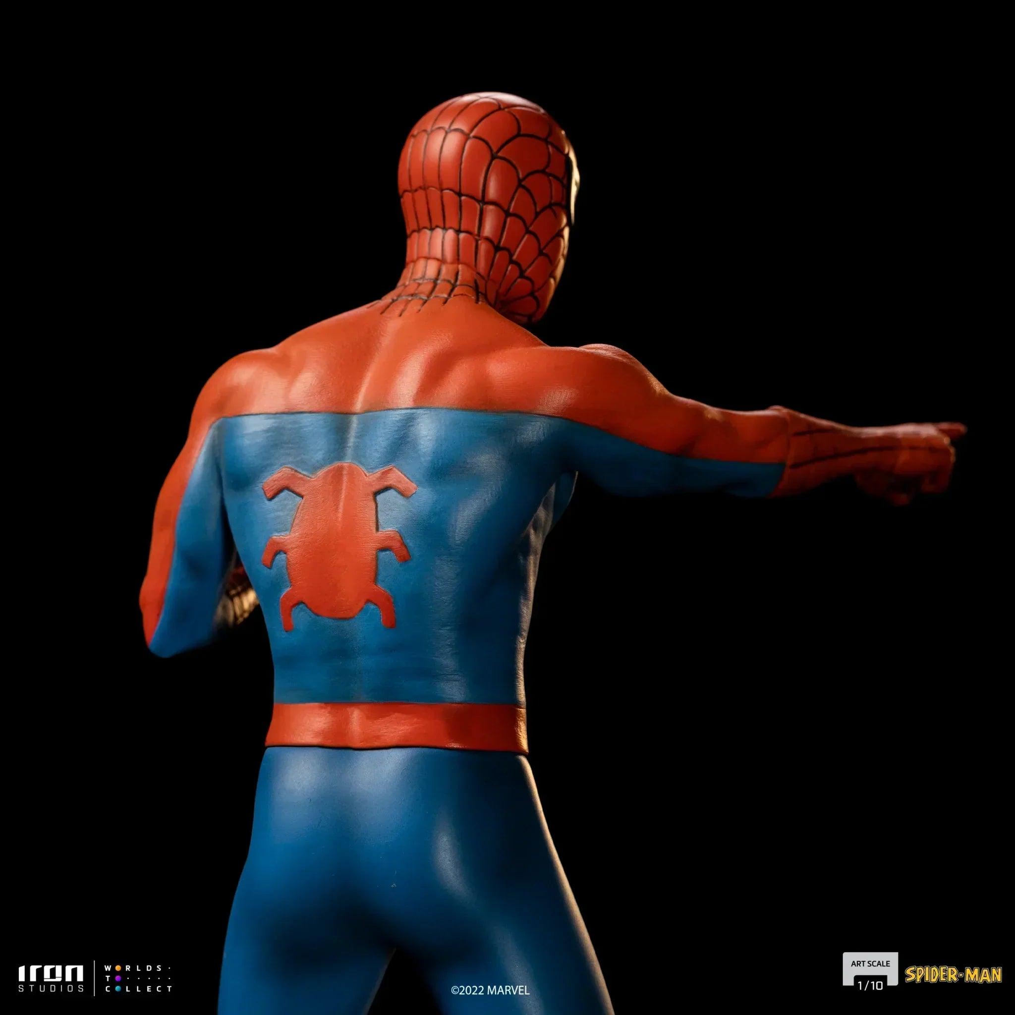 Iron Studios Spider-Man 60s Animated Series BDS Art Scale 1/10 Statue - Collectible Marvel Superhero Figure for Display & Home Decor