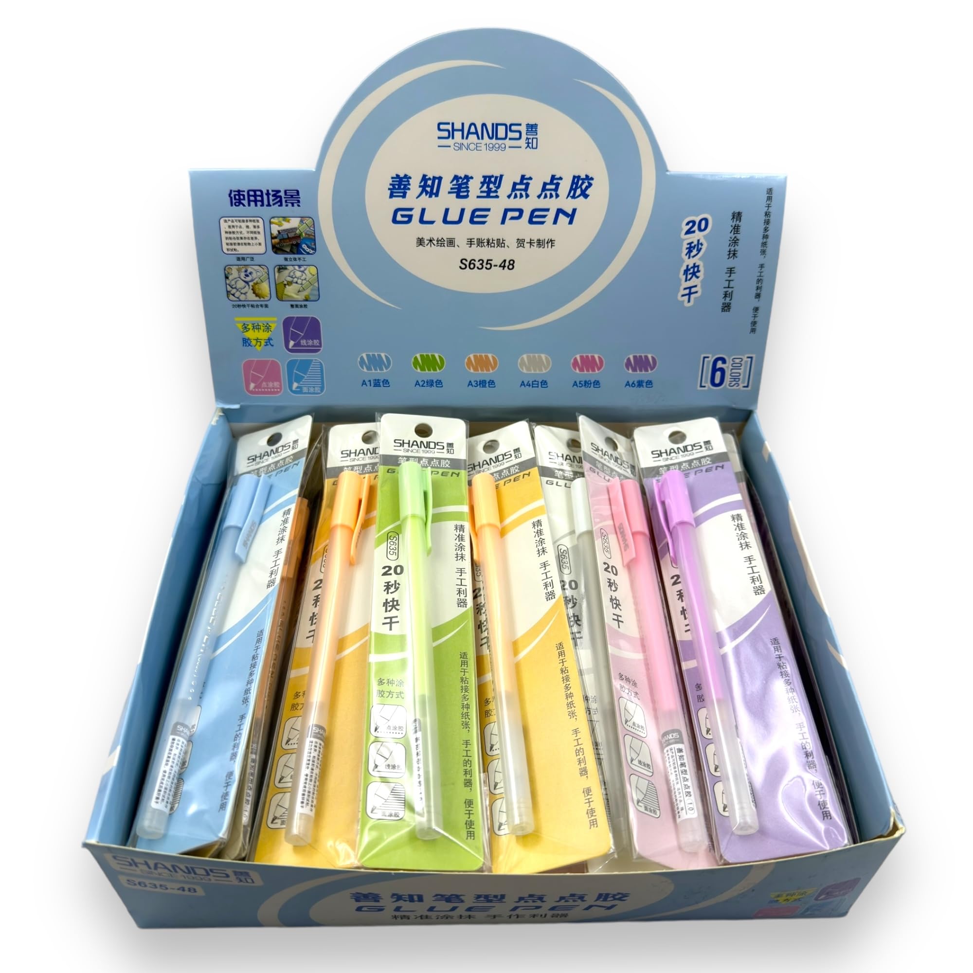 SAMVARDHAN Mess-Free Liquid Glue Pens for Crafts, School & Office - 3-Pack Bold Multicolor Glue Sticks | Perfect for Scrapbooking, DIY Projects & Paper Crafts