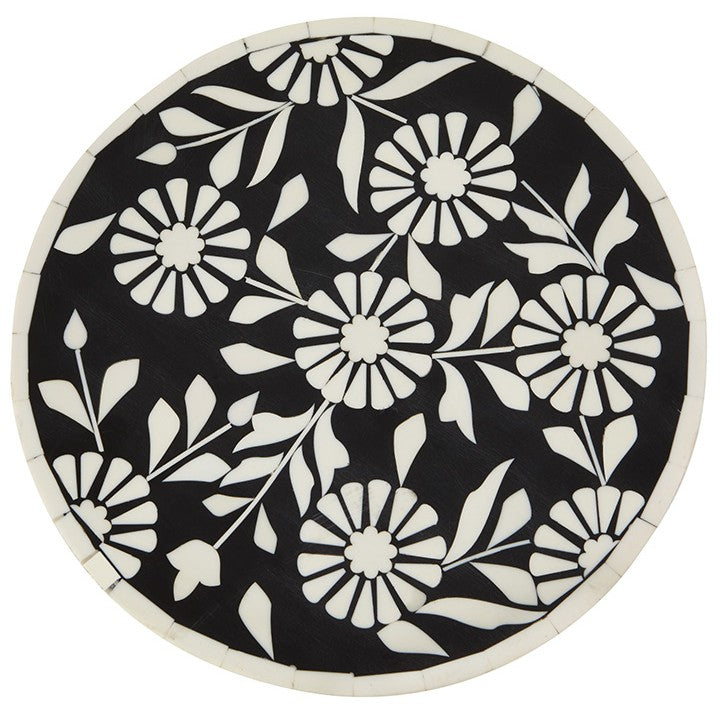 Office Star OSP Designs Mosaic Accent Drink Table Set of 2 - Small Side Table for Living Room, Bedroom, or Patio - Perfect for Holding Drinks, Books, and Decor