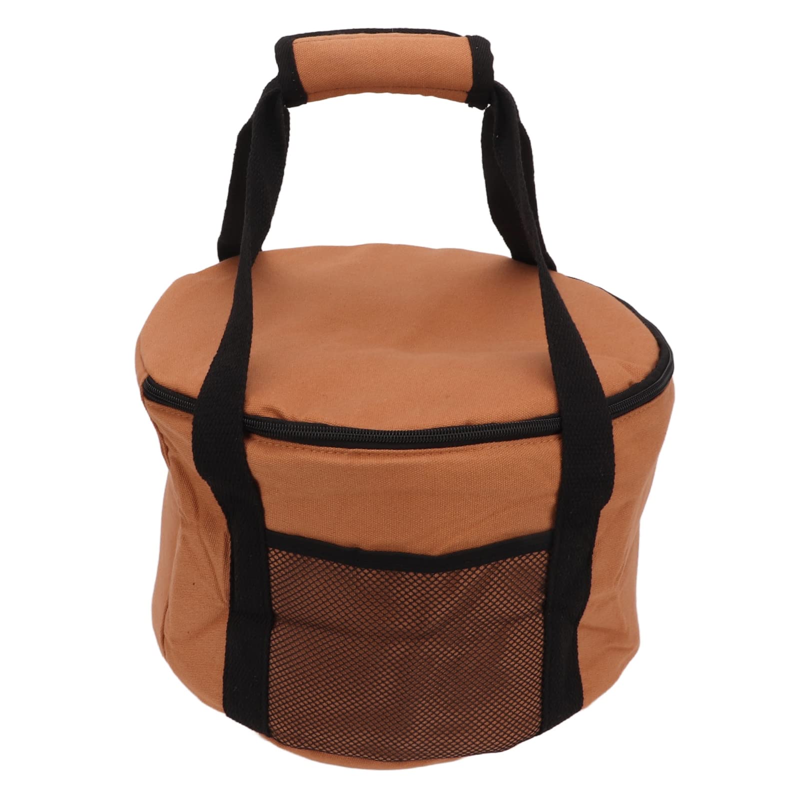 Topyond Camp Kitchen Organizer - Large Waterproof Foldable Canvas Cookware Storage Bag with Pearl Cotton Lining | Perfect for Outdoor Camping, Picnics & RV Trips