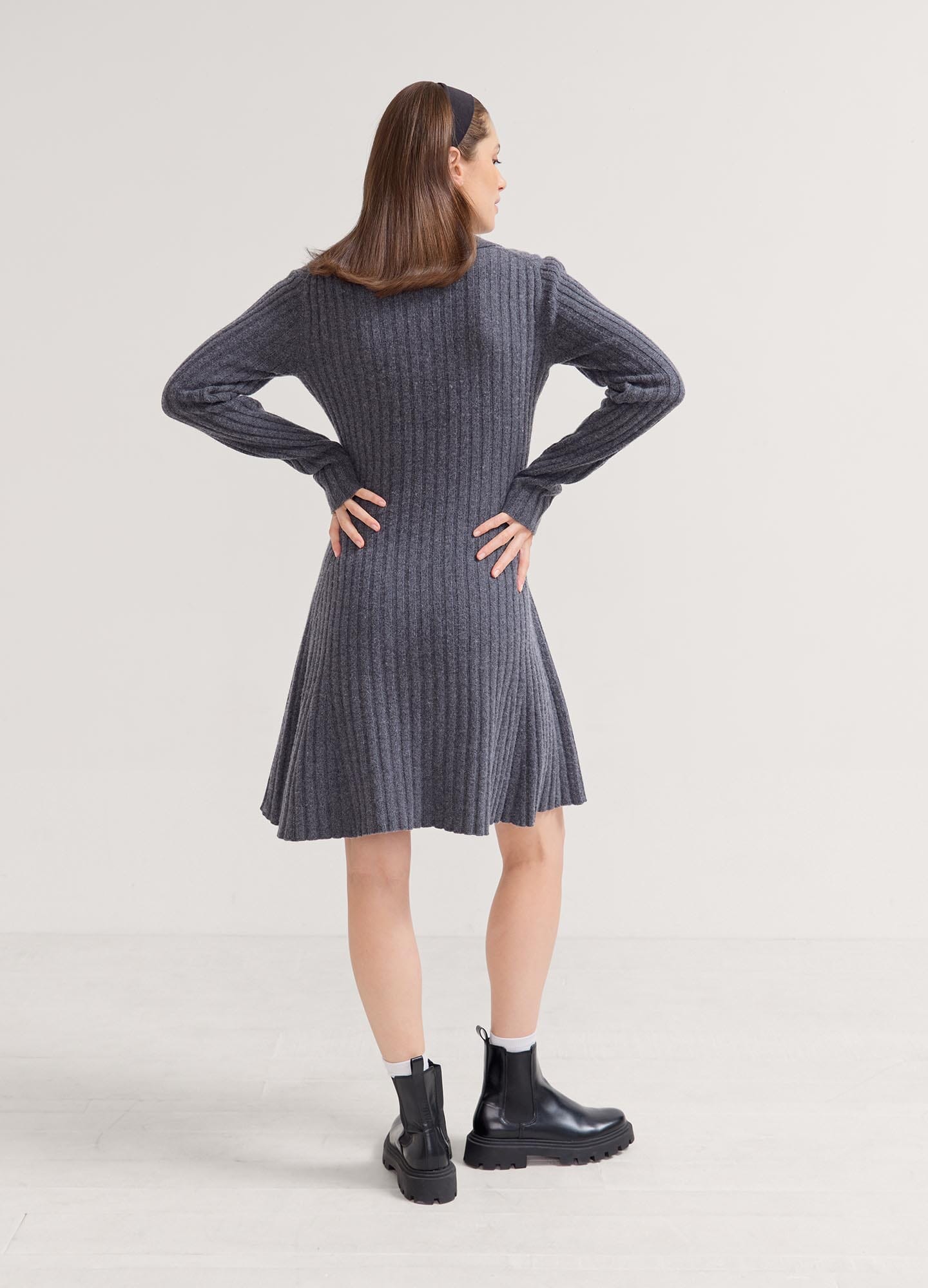 Addie Polo Sweater Dress for Women - Casual Knit Dress with Collar | Perfect for Office, Date Night & Fall Layering