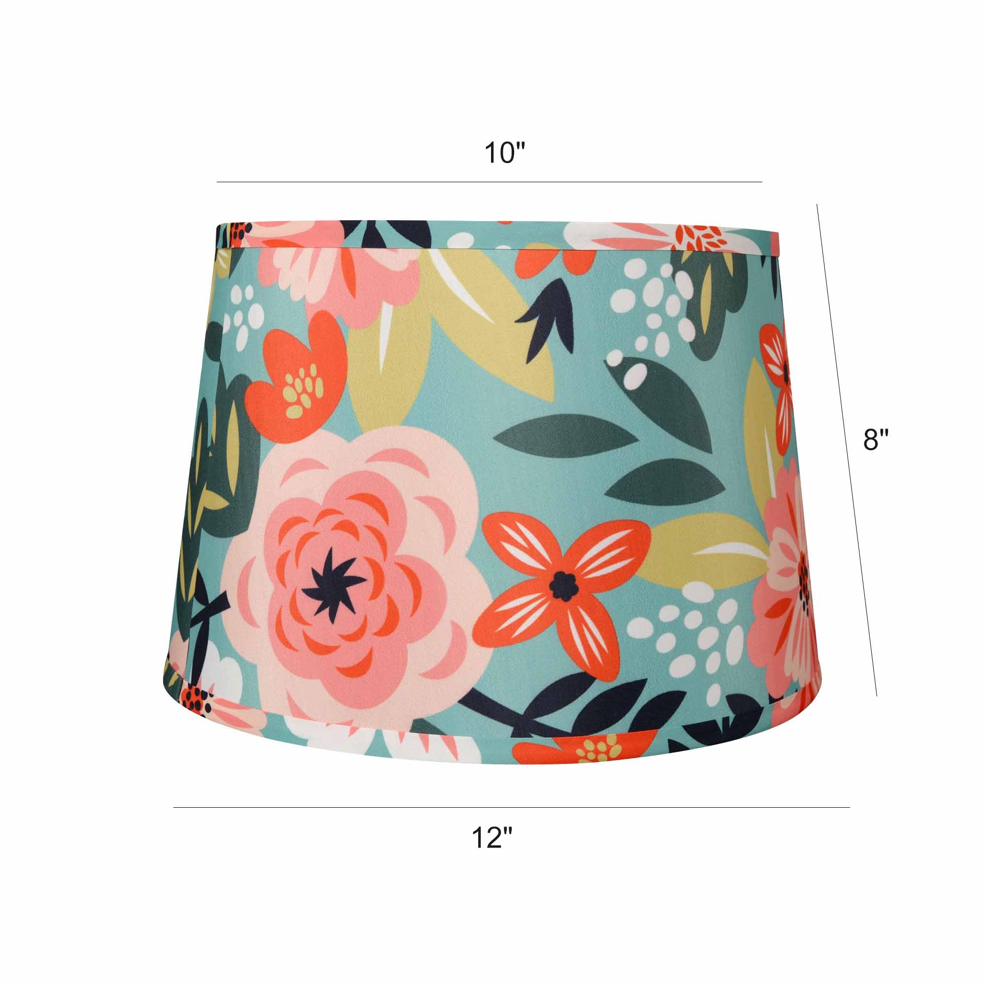 Empire Style Round Lamp Shade 10x12x8 Inches - Set of 2, Limited Edition Home Decor by Carro Collection | Perfect for Bedroom, Living Room & Dining Room Lighting