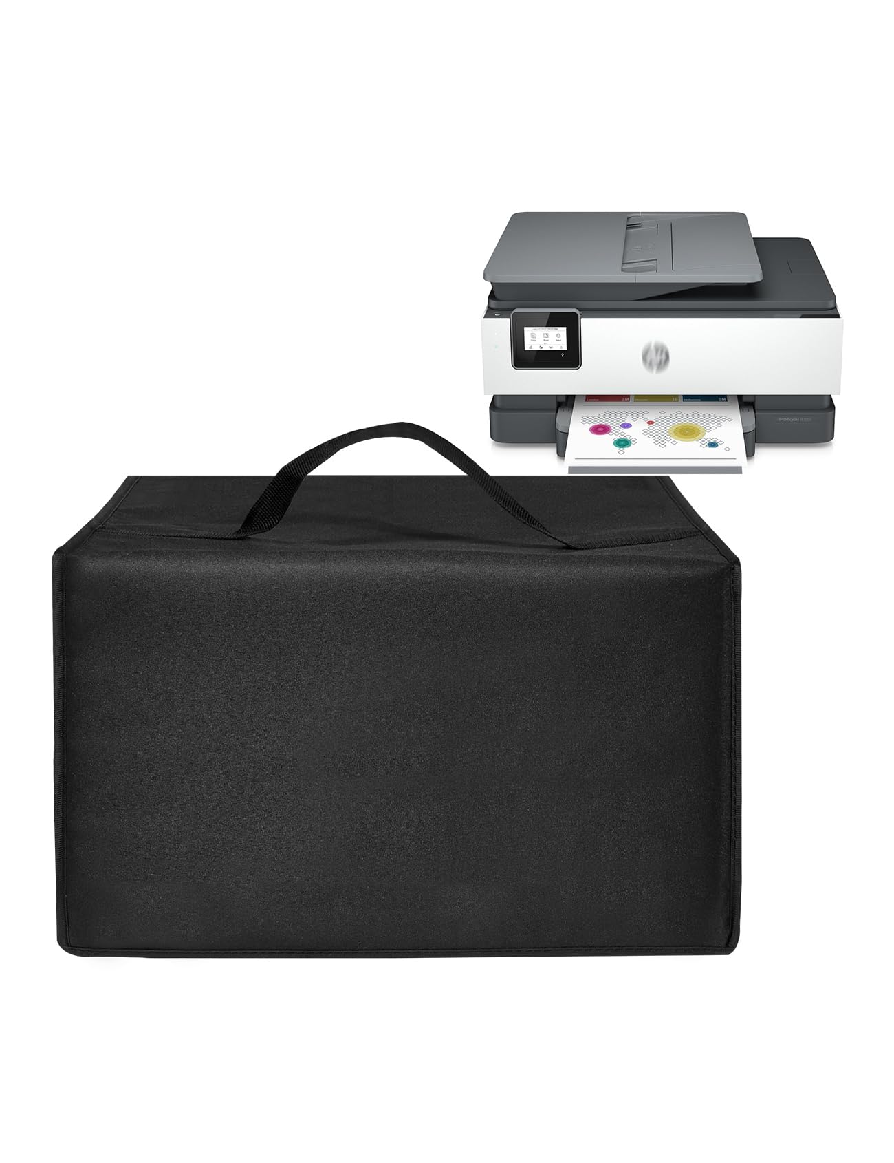 HP OfficeJet Pro 9125e/8139e/8135e/8015e Wireless Printer Dust Cover - Anti-Static Nylon Protective Case for All-in-One Inkjet Printers - Perfect for Home Office & Workspace Protection
