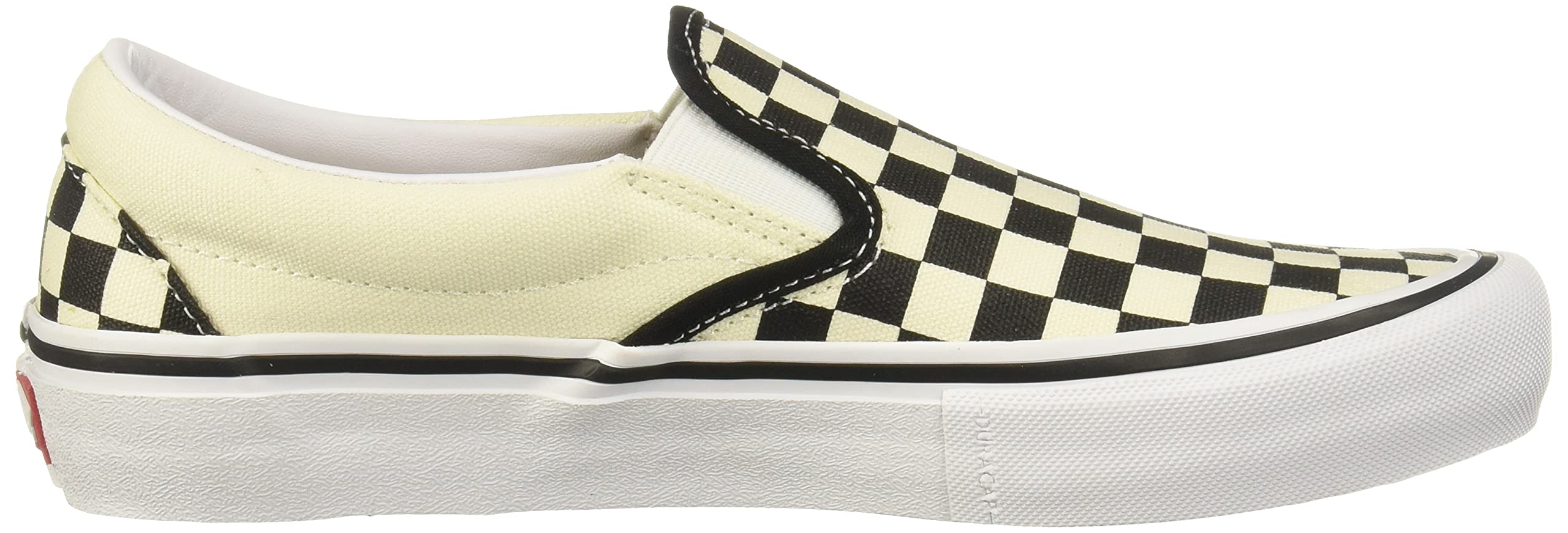 Vans Men's Slip-On Pro Skate Shoes - Classic Checkerboard Sneakers for Casual Wear & Skateboarding | Comfortable Canvas Shoes for Everyday Use, Street Style & Board Sports