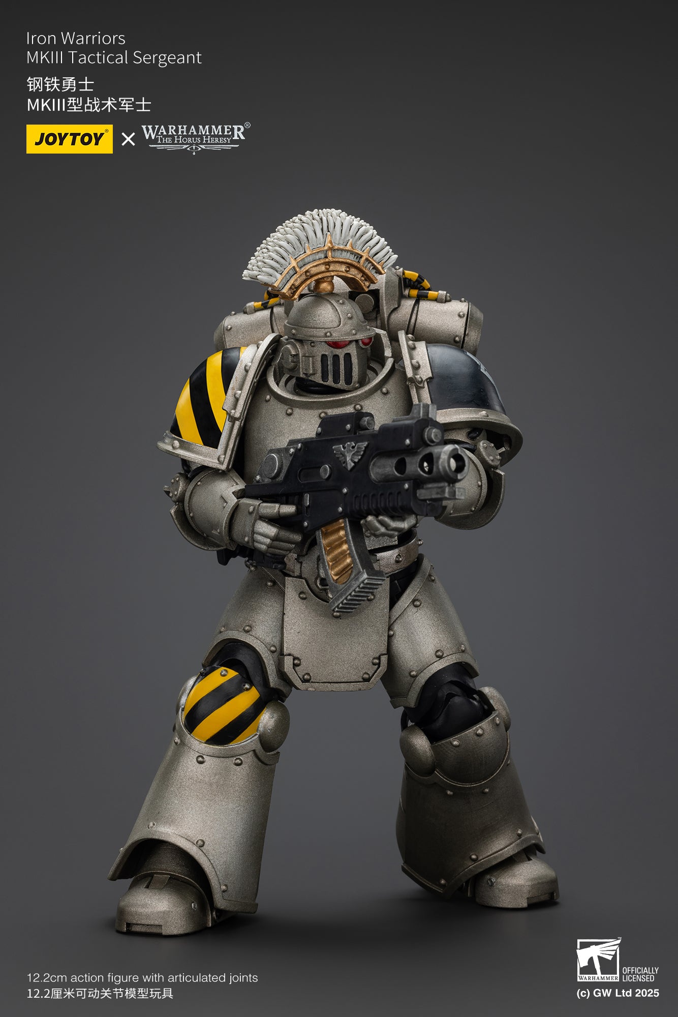 Pre Order 1/18 JOYTOY Warhammer The Horus Heresy Iron Warriors MKIII Tactical Action Figure Set - Perfect for Collectors & Tabletop Gaming