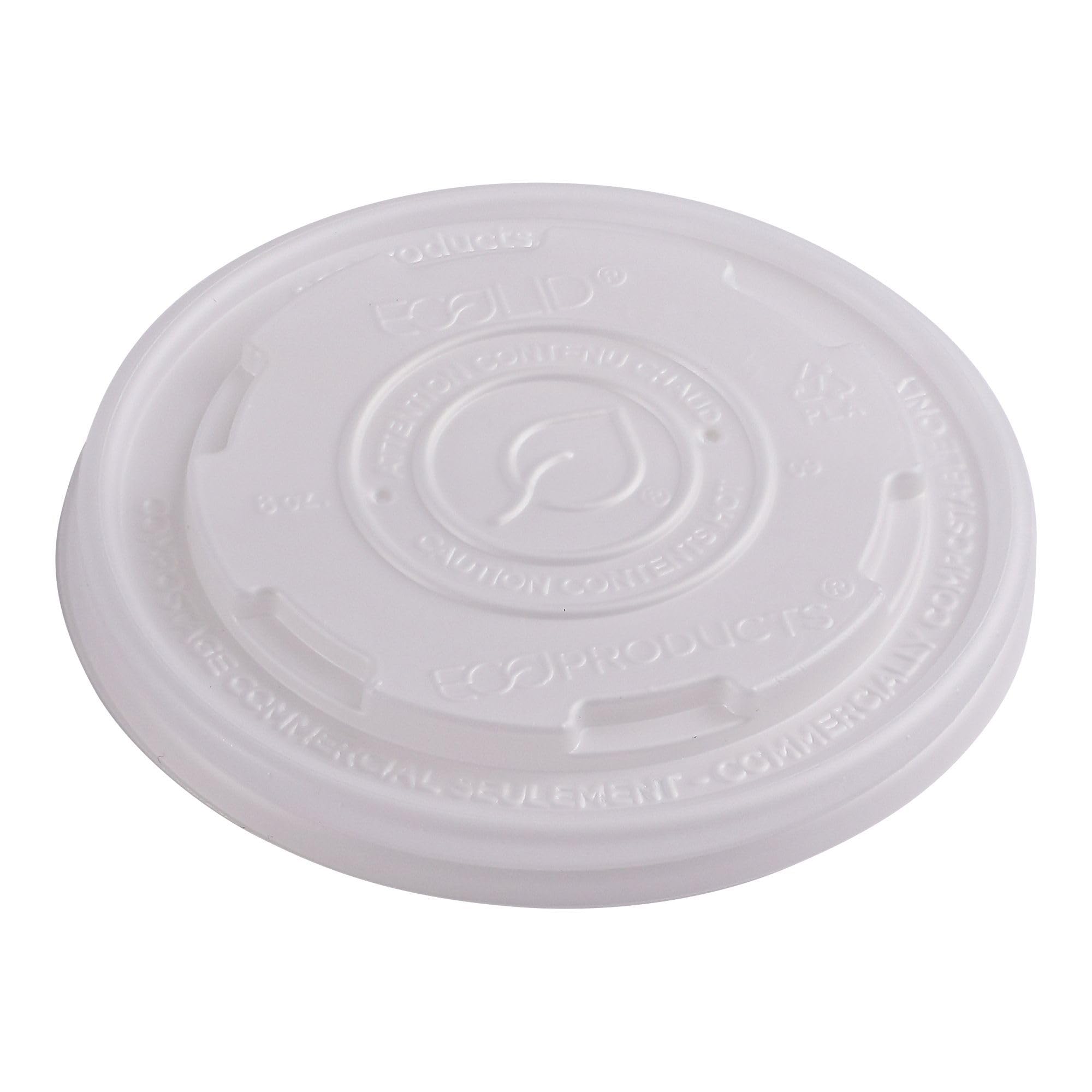 Eco-Friendly Compostable Soup Container Lids - Case of 1000, Fits 8-10oz Containers, CPLA Plant-Based Biodegradable Plastic for Hot & Cold Food - Clear Design for Easy Visibility | Perfect for Restaurants, Cafés, Catering & Takeout Services