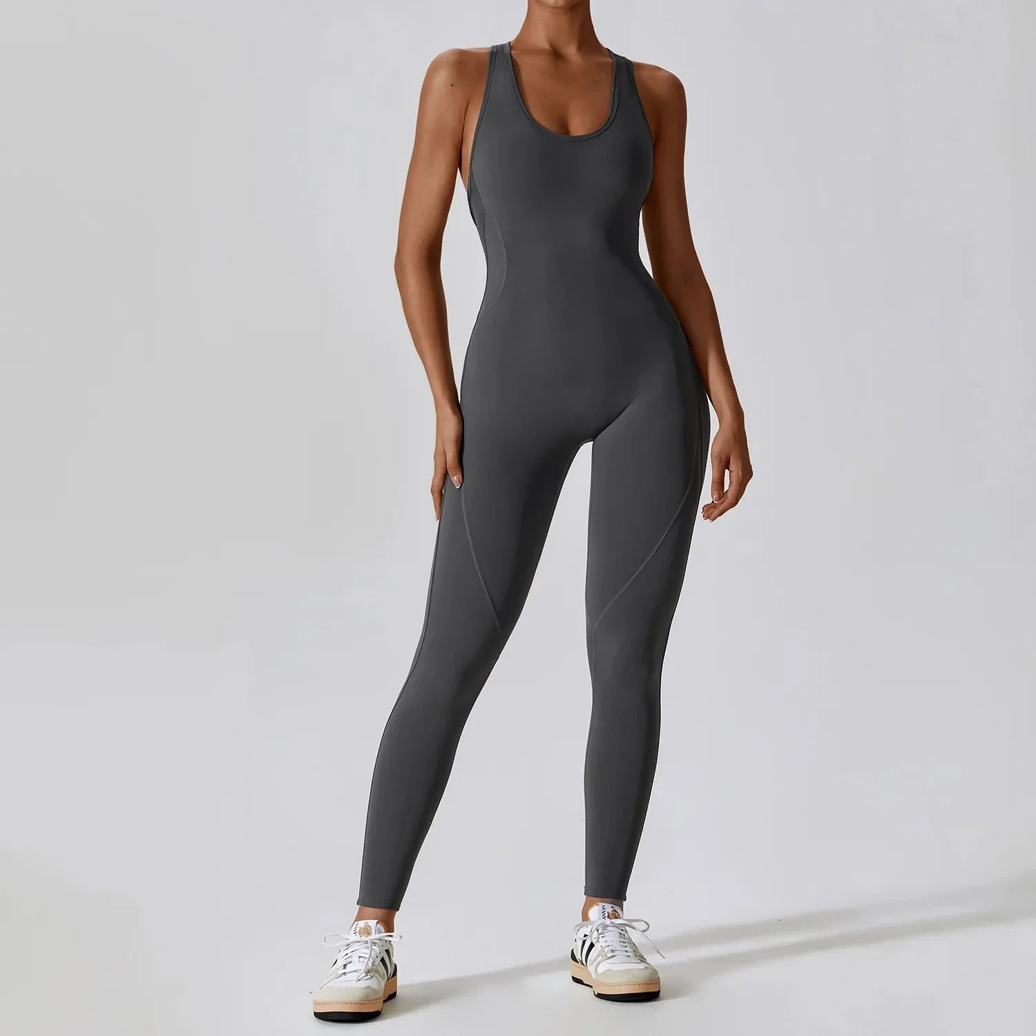 Women's Sexy Gym Tracksuit Bodysuit - Soft One Piece Workout Set for Yoga, Fitness & Sports | Comfortable Siamese Sportswear Jumpsuit for Women | Perfect for Gym, Running & Active Lifestyle