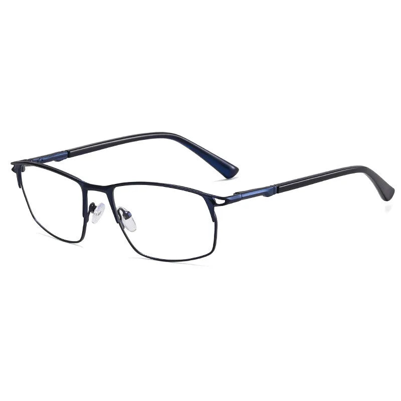 CCspace Unisex Full Rim Irregular Square Alloy Eyeglasses Frame 301402 - Trendy Lightweight Glasses for Men & Women, Perfect for Reading, Working, and Daily Fashion Accessories