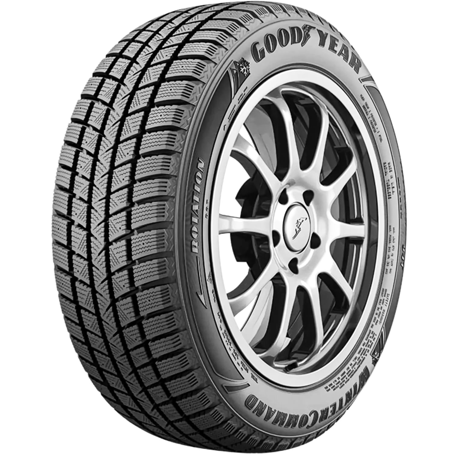 Goodyear WinterCommand P245/60R18 105T BSW Winter Tire - Premium Snow & Ice Traction for SUVs, Trucks & All-Wheel Drive Vehicles in Harsh Winter Conditions