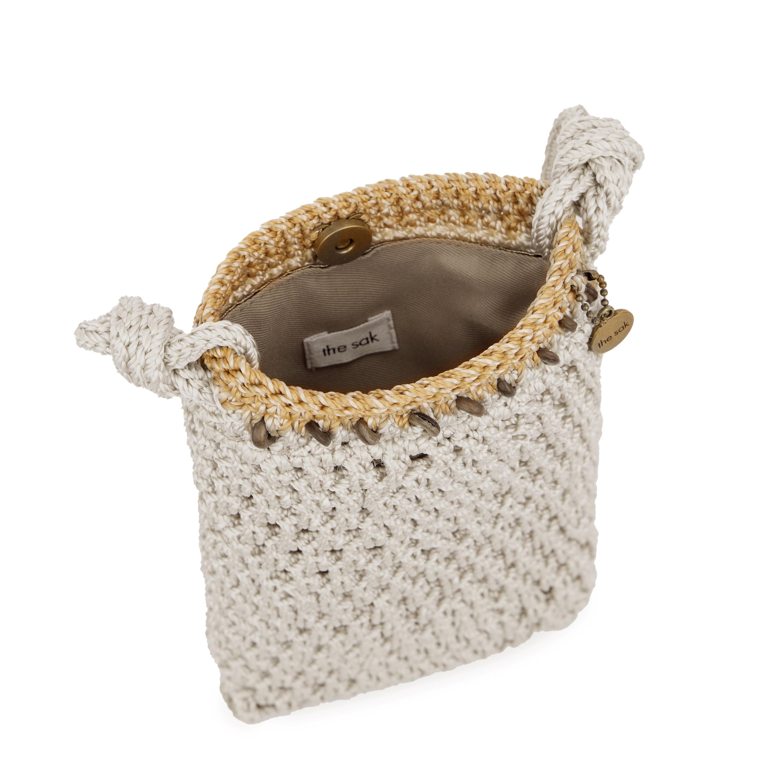The Sak Josie Mini Crossbody Bag - Handmade Crochet Purse with Adjustable Strap for Women | Perfect for Casual Outings, Travel & Everyday Use