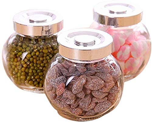 Airtight Glass Storage Jars with Wooden Lids - Perfect for Canning, Food Preservation & Kitchen Organization | Ideal for Nuts, Cereal, Candy, Cookies, Flour, Pasta & Spices | Great for Pantry, Baking & DIY Gift Packaging