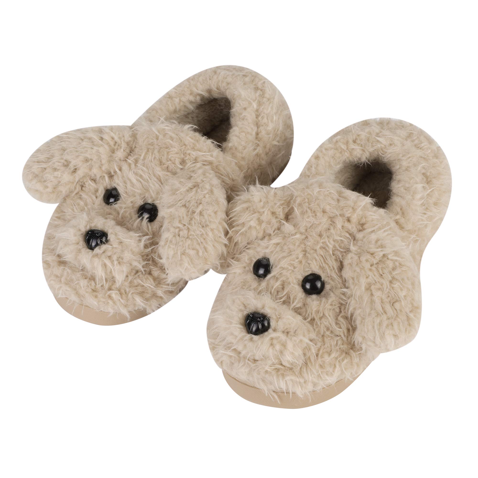 Women's Cute Dog Slippers - Anti-Slip Winter Animal House Shoes with Plush Puppy Design for Cozy Home Wear & Gifts