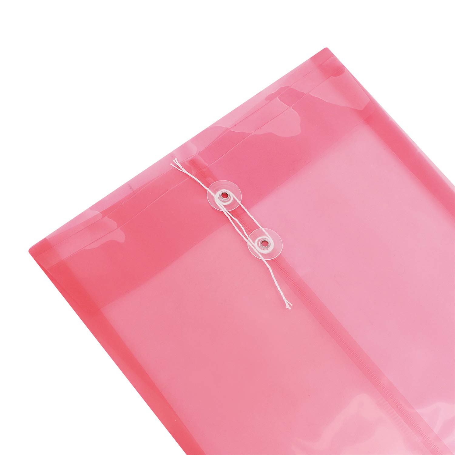 12PCS A4 Plastic File Envelopes - Waterproof Letter Size Document Organizers with Button String Closure for Office, School, Projects, Bills & Contracts Storage | Perfect for Filing, Mailing & Organizing Important Papers