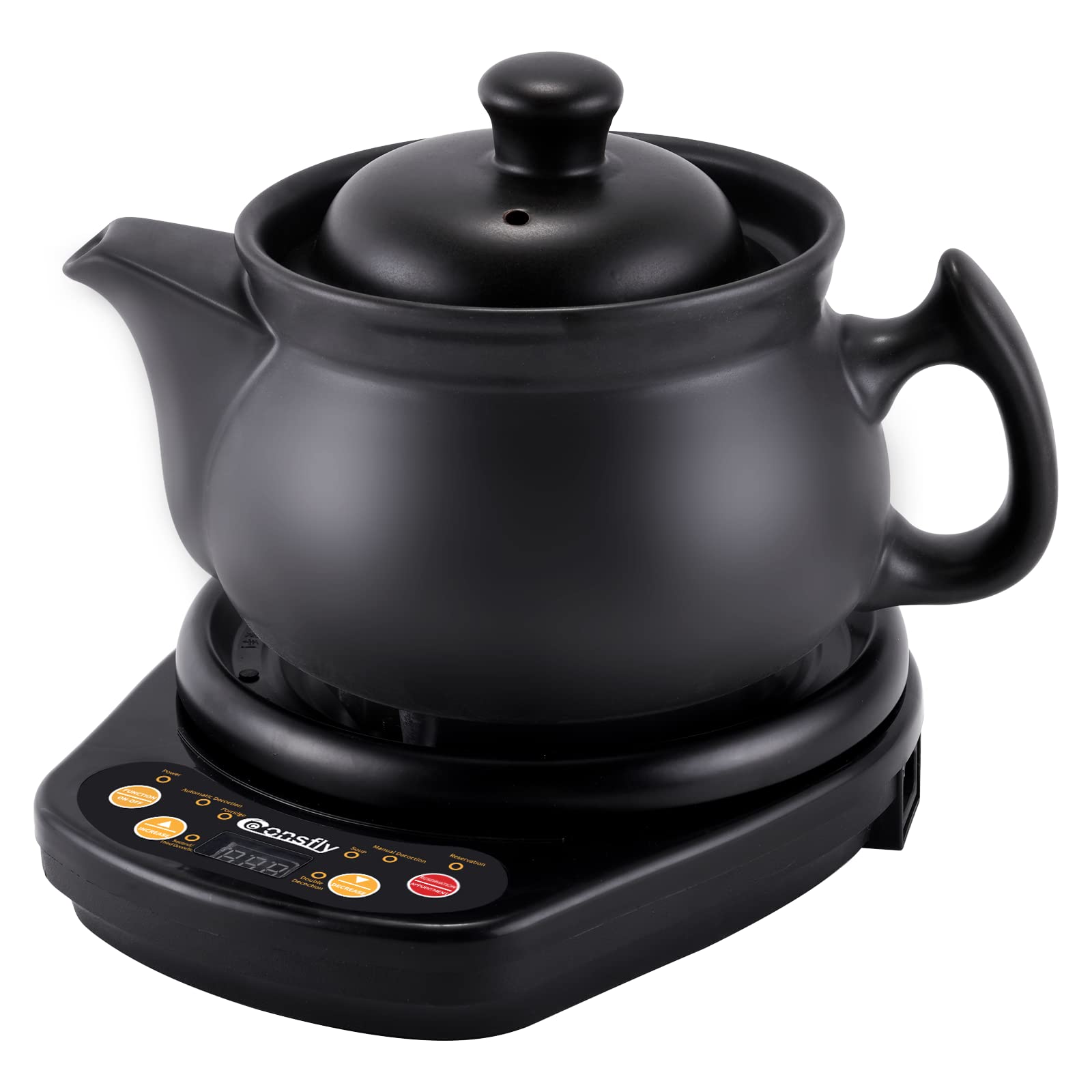 110V Electric Chinese Herbal Medicine Pot - 3.17 Quart Herbal Decoction Cooker with Heating Stove for Traditional Chinese Medicine, Herb Tea & Soup (Up to 600g Herbs) - Perfect for Home Herbal Remedies, TCM Therapy & Natural Wellness