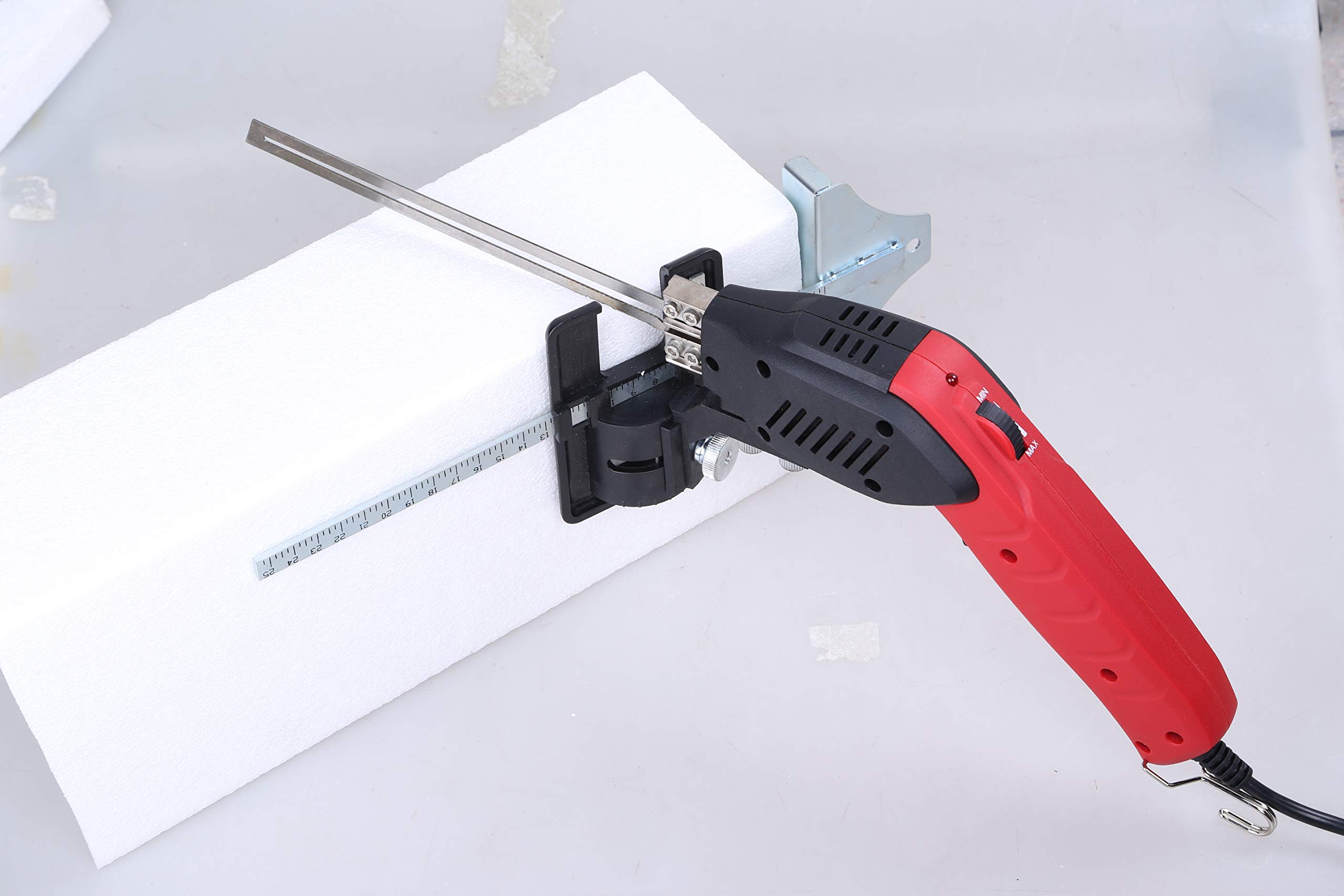 Professional Electric Hot Knife Foam Cutter Kit - Air Cooled Styrofoam Cutting Tool for Continuous Use - Perfect for DIY Crafts, Model Building, and Packaging Projects