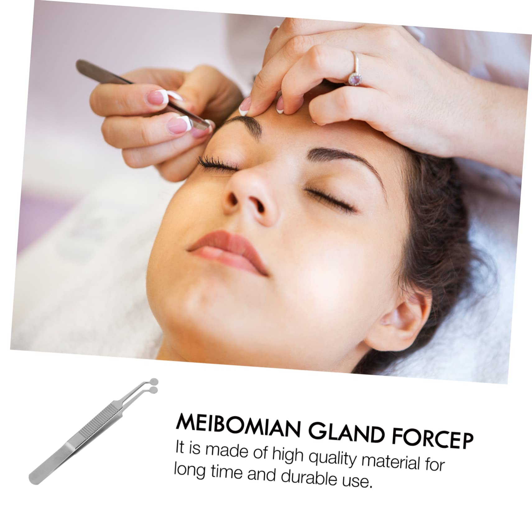 Professional Eyelid Gland Expressor Forceps & Massage Tweezer Set for Lash Gland Care - Perfect for Home Spa, Salon Treatments & Eyelash Extension Maintenance