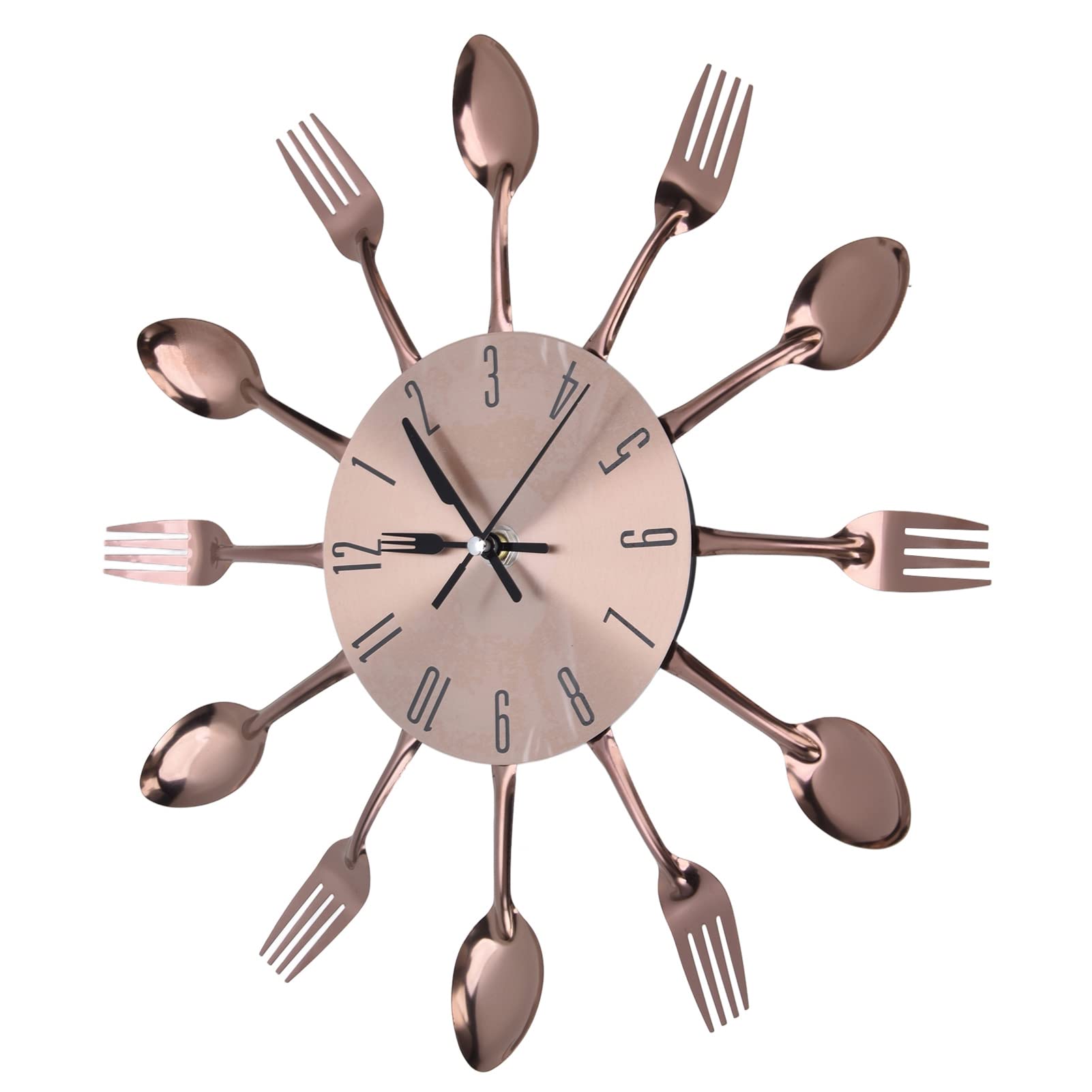 Yosoo Timelike Silent Stainless Steel Kitchen Wall Clock - Modern Home Decor for Living Room, Kitchen, Restaurant & Office | Durable & Noiseless