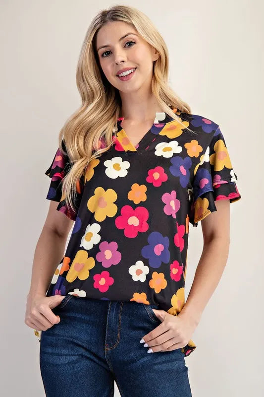 BLACK FLORAL
