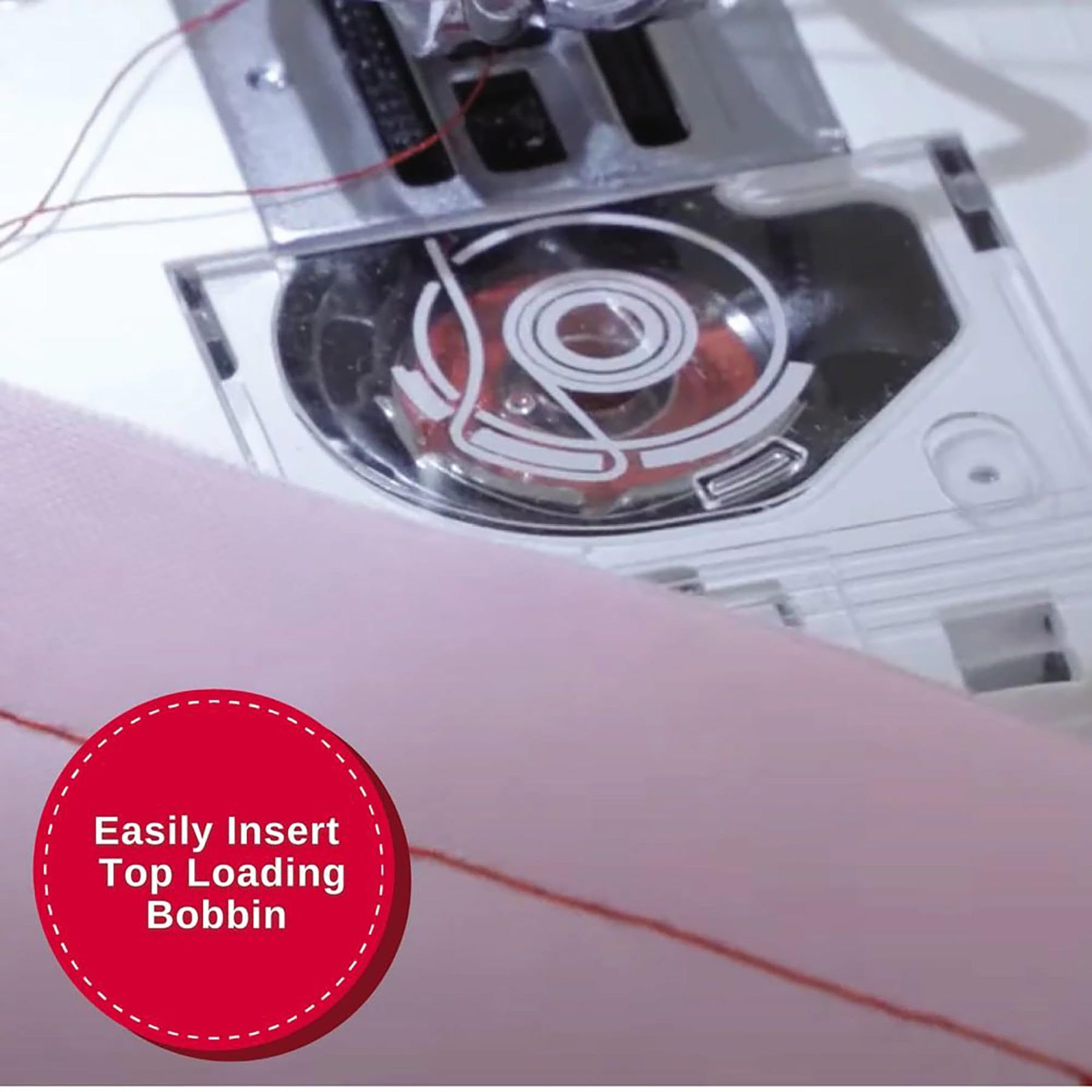 SINGER M1000.662 Lightweight Portable Sewing Machine - 32 Built-in Stitches, LED Light, Top Drop-in Bobbin - Perfect for Hemming, Mending & DIY Sewing Projects at Home