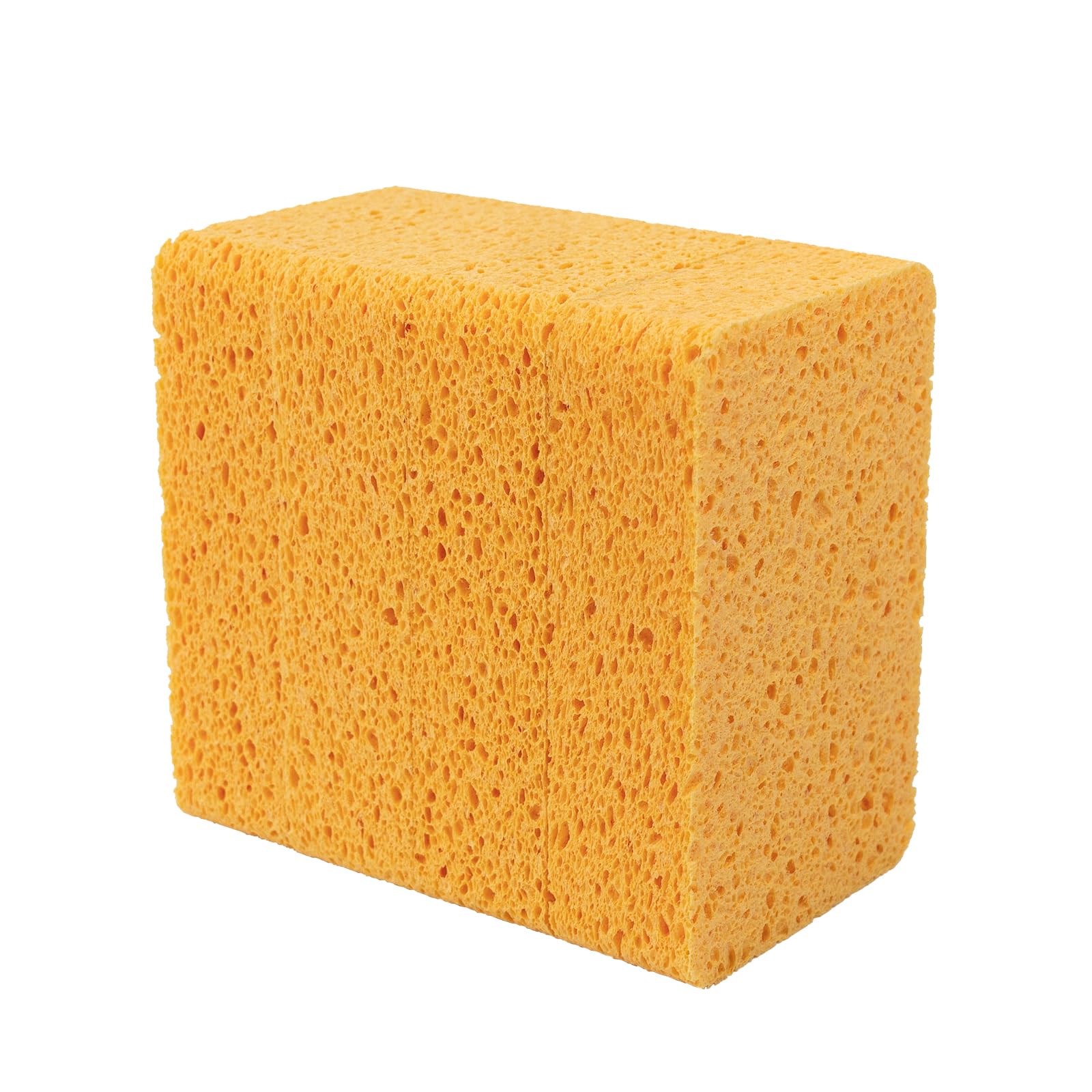 5.4 x 3.5 x 1.3 Inch Extra Large Thick Cellulose Sponge for Kitchen - Heavy Duty Dish Washing & Cleaning Sponges, Commercial Grade (4-Pack) - Perfect for Restaurants, Home Kitchens and Deep Cleaning Tasks
