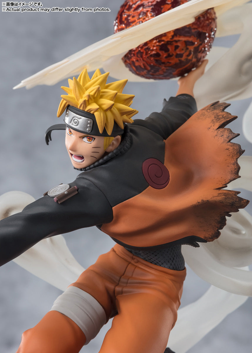Figuarts Zero Extra Battle Naruto Shippuden Naruto Uzumaki Sage Art Lava Release Rasenshuriken Action Figure - Anime Collectible for Display & Gift for Naruto Fans