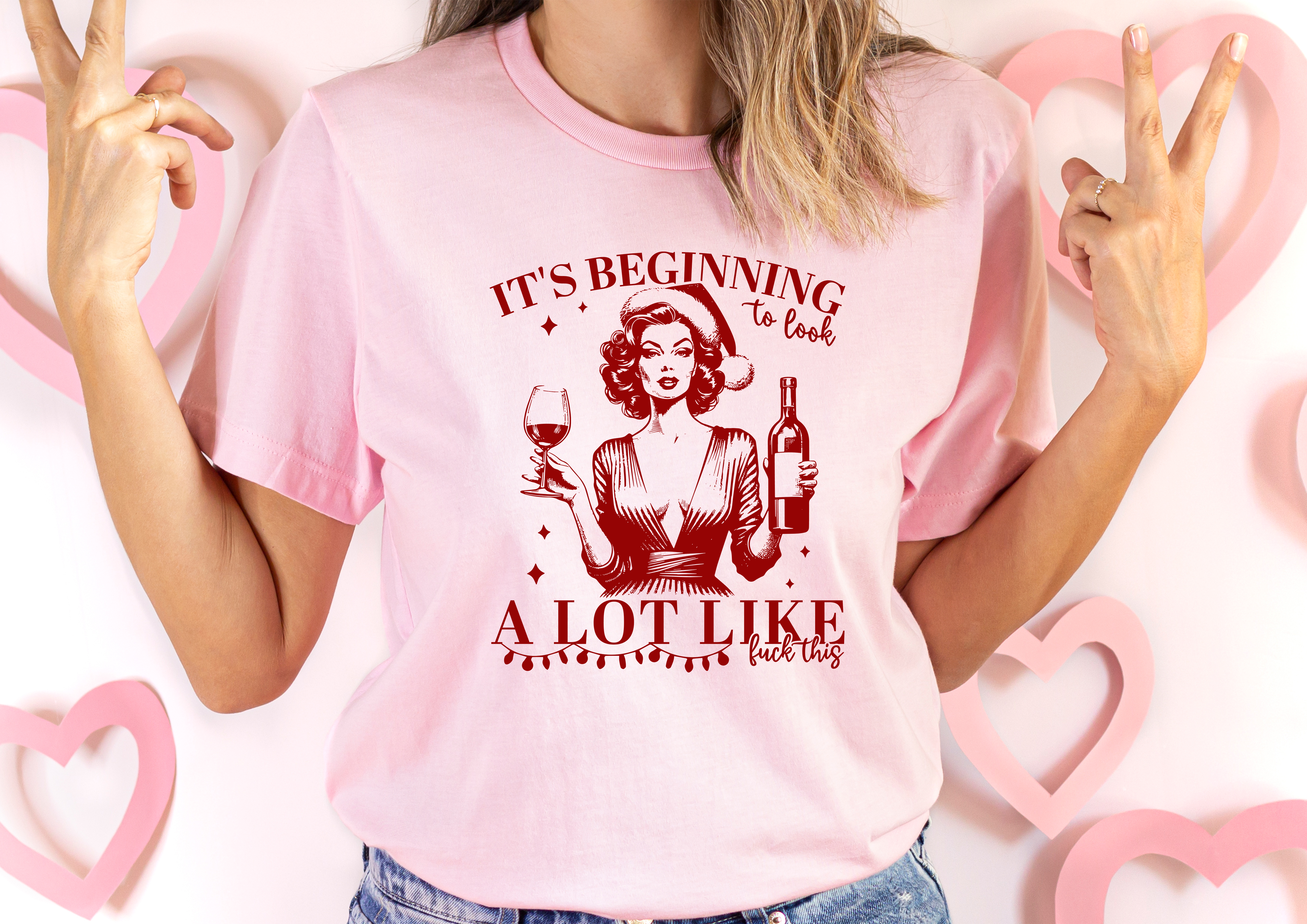 Funny Christmas T-Shirt - 'It's Beginning To Look A Lot Like F This' Holiday Humor Tee | Multiple Colors Available | Perfect for Ugly Sweater Parties & Festive Gatherings