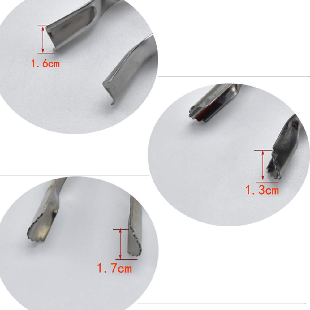 3 Pcs Stainless Steel Chocolate Cake Lace Clips - Fondant Clamps, Cookie Molds & Face Scraper Tools for Cake Decorating - Perfect for Holiday Baking, Wedding Cakes & DIY Dessert Crafts