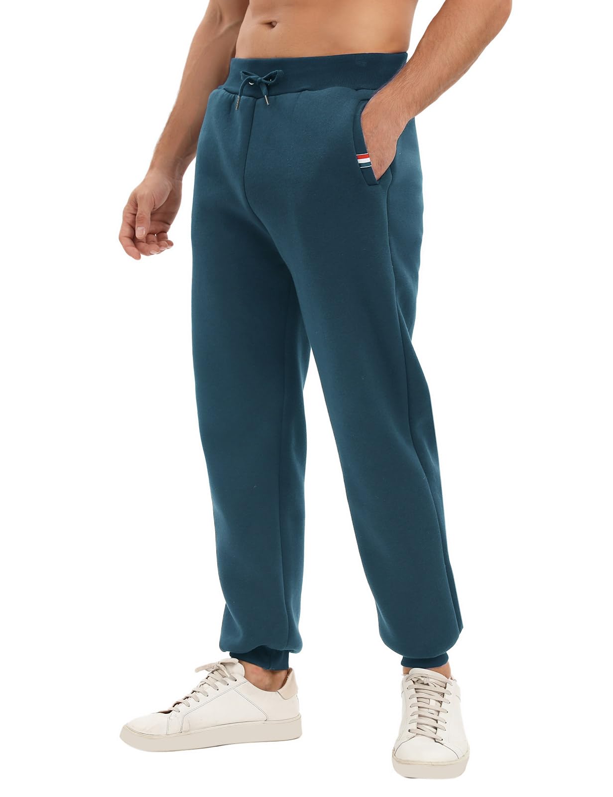 Yuson Fleece-Lined Jogger Pants for Men & Women - Winter Warm Sherpa-Lined Sweatpants with Pockets, Thermal Running Trousers for Casual & Active Wear - Perfect for Gym, Lounge & Outdoor Activities