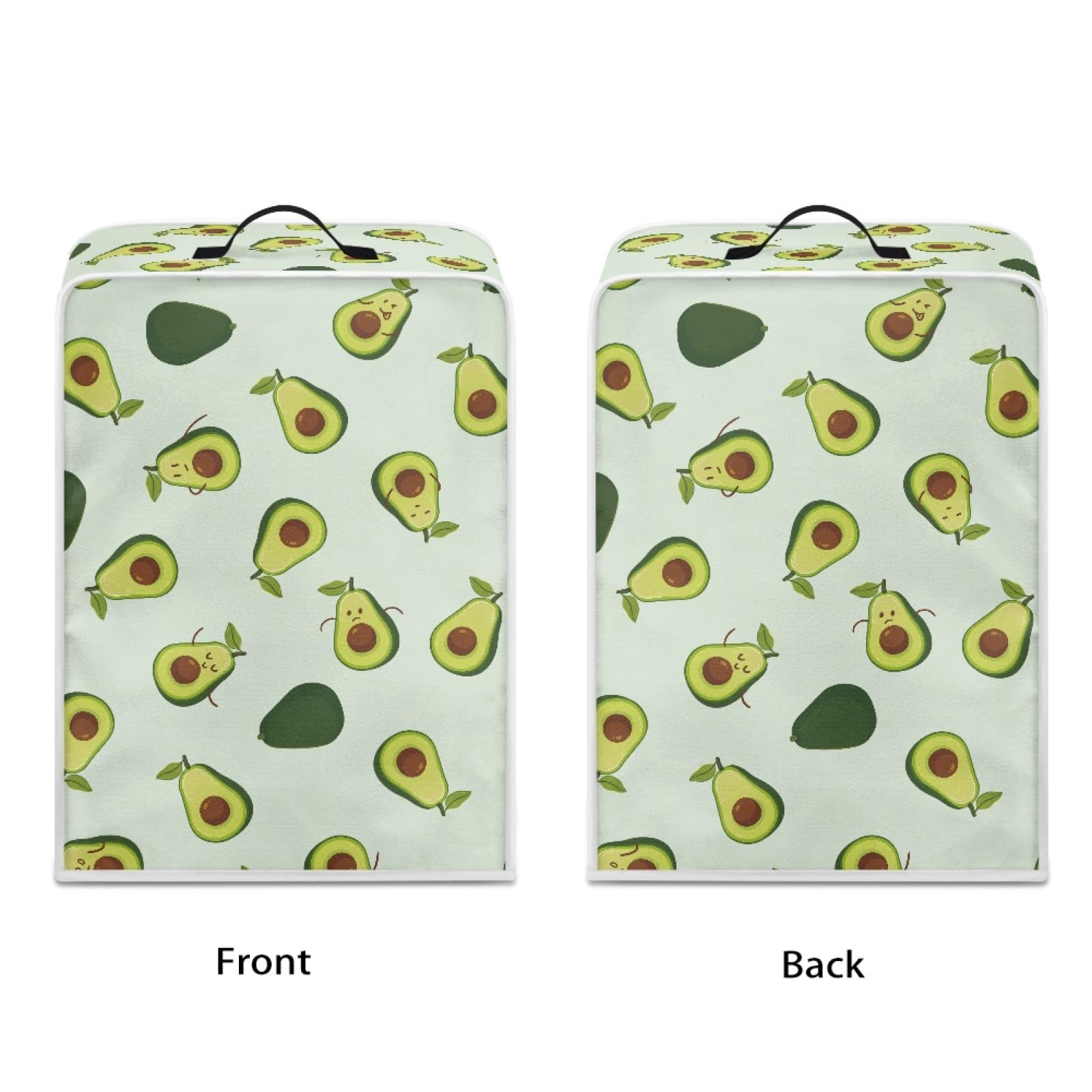 GLENLCWE Green Avocado Dust Cover - Foldable Kitchen Appliance Protector for Coffee Machines & Stand Mixers | Polyester Dustproof Cover for Home Kitchen | Perfect for Countertop Organization & Appliance Protection