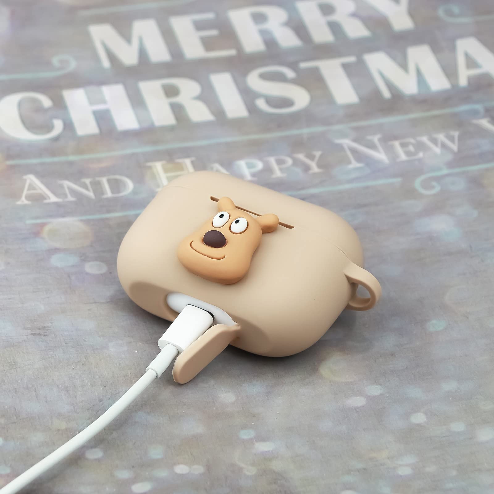 Cute Kawaii Airpod Pro Case with Keychain - Dog Design for Women | Travel & Daily Use