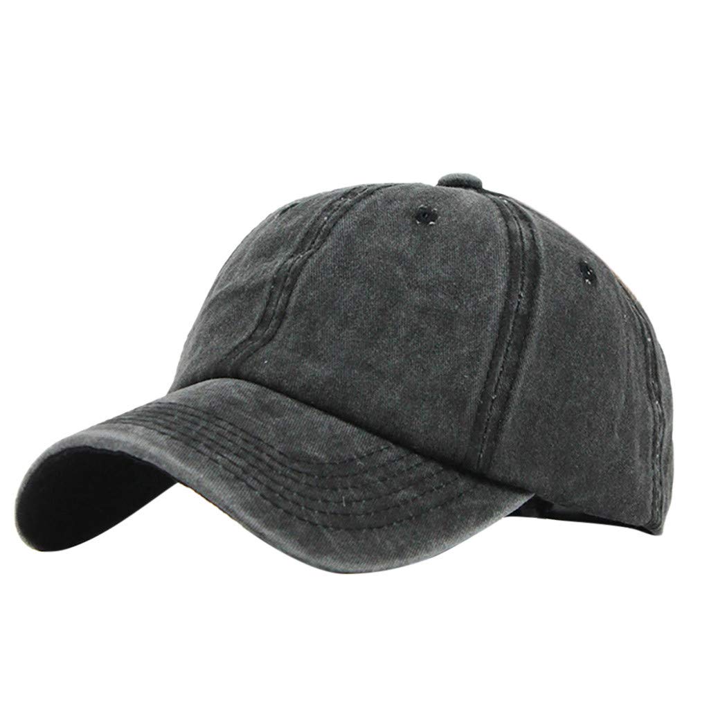 Unisex Ponytail Baseball Cap - Adjustable Trucker Hat for Women & Men, Messy Bun Sports Visor for Running, Workout & Outdoor Activities - Summer Sun Protection Hat