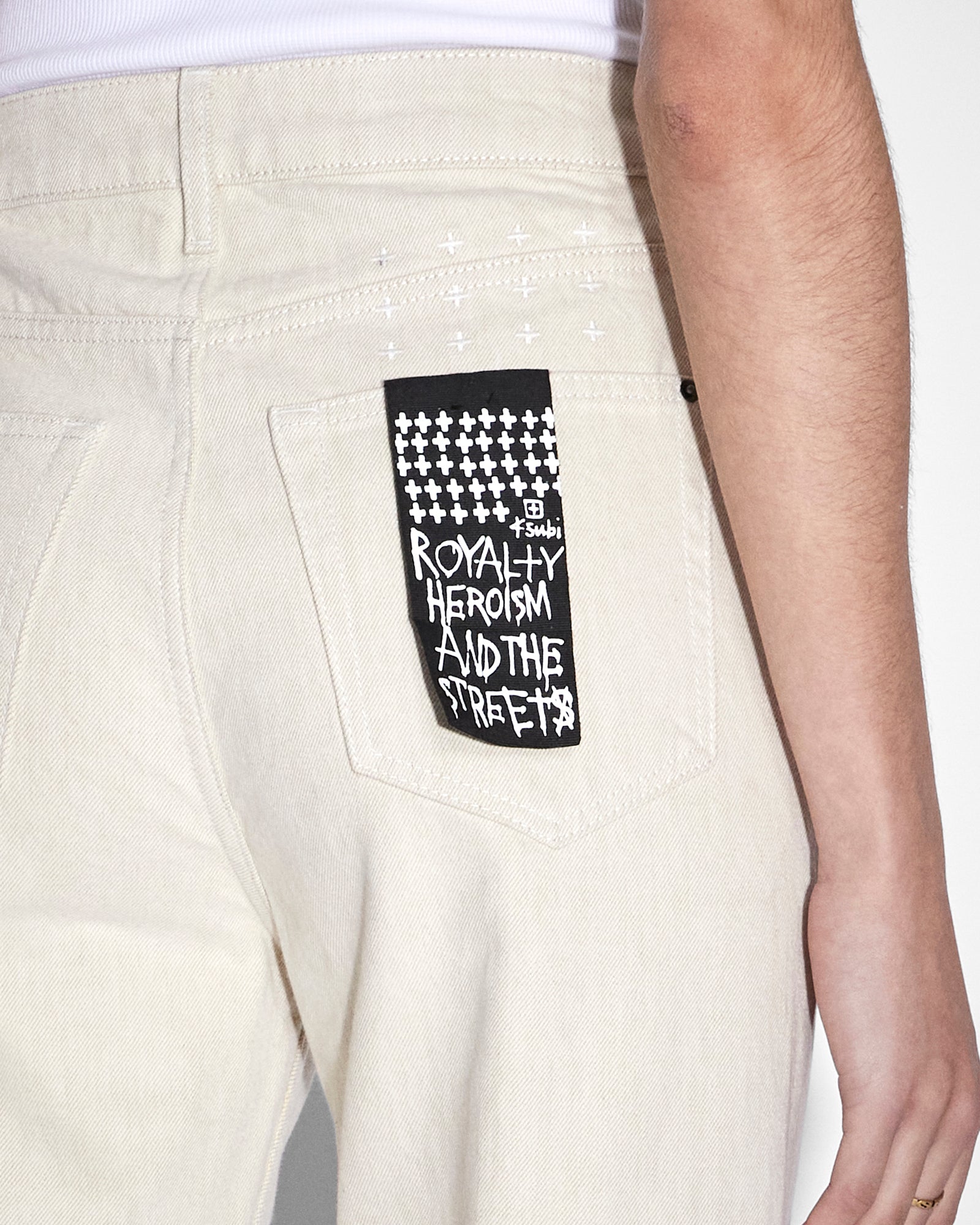 Premium Brooklyn Jean in Ecru - High-Quality Denim Pants for Men & Women | Perfect for Casual Wear, Office & Outings