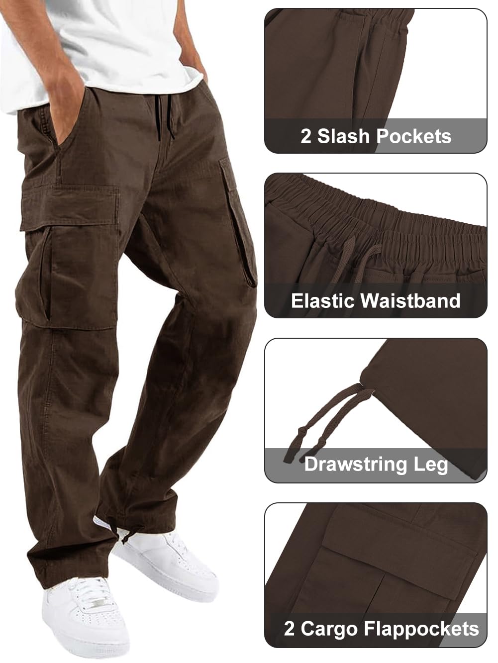 Men's Cargo Jogger Pants - Outdoor Hiking & Casual Wear