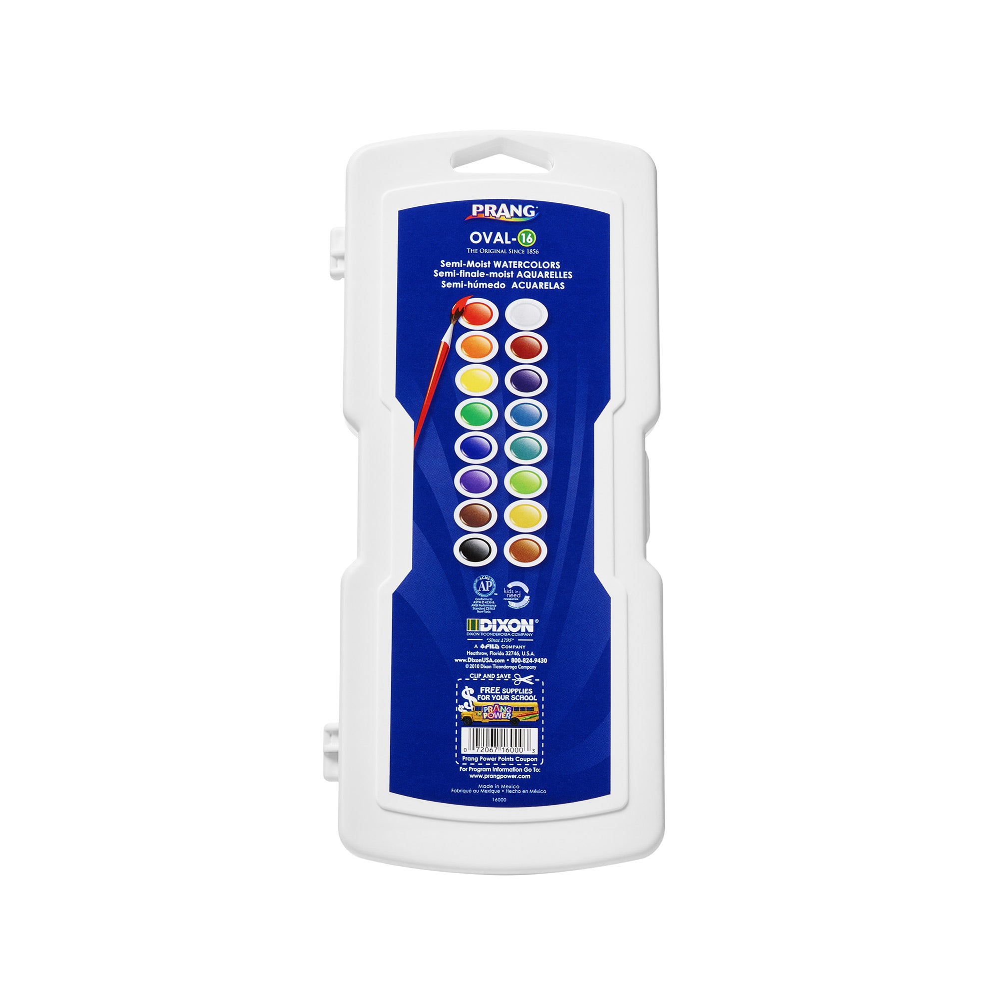 16-Color Oval Pan Watercolor Paint Set - Professional Artist Grade for Painting, Sketching & DIY Crafts | Perfect for Beginners & Professionals