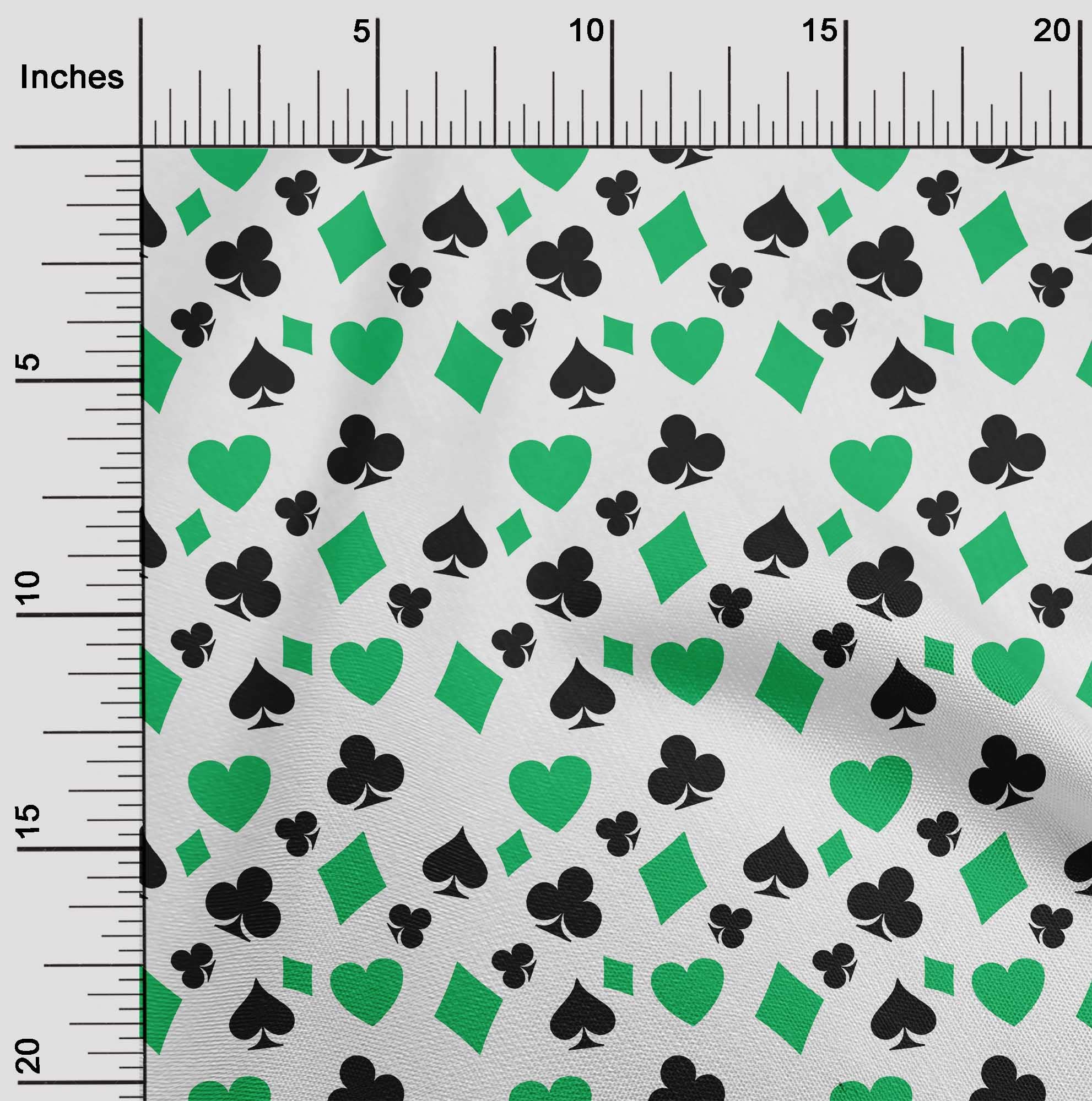 Premium Green Polyester Spandex Fabric - 56