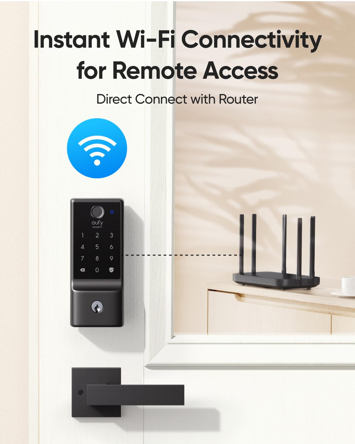 eufy Security Smart Lock C30 & C220 - Keyless Entry Wi-Fi Deadbolt with Auto Lock & App Control | BHMA Certified | Front Door Smart Lock for Home Security & Convenience