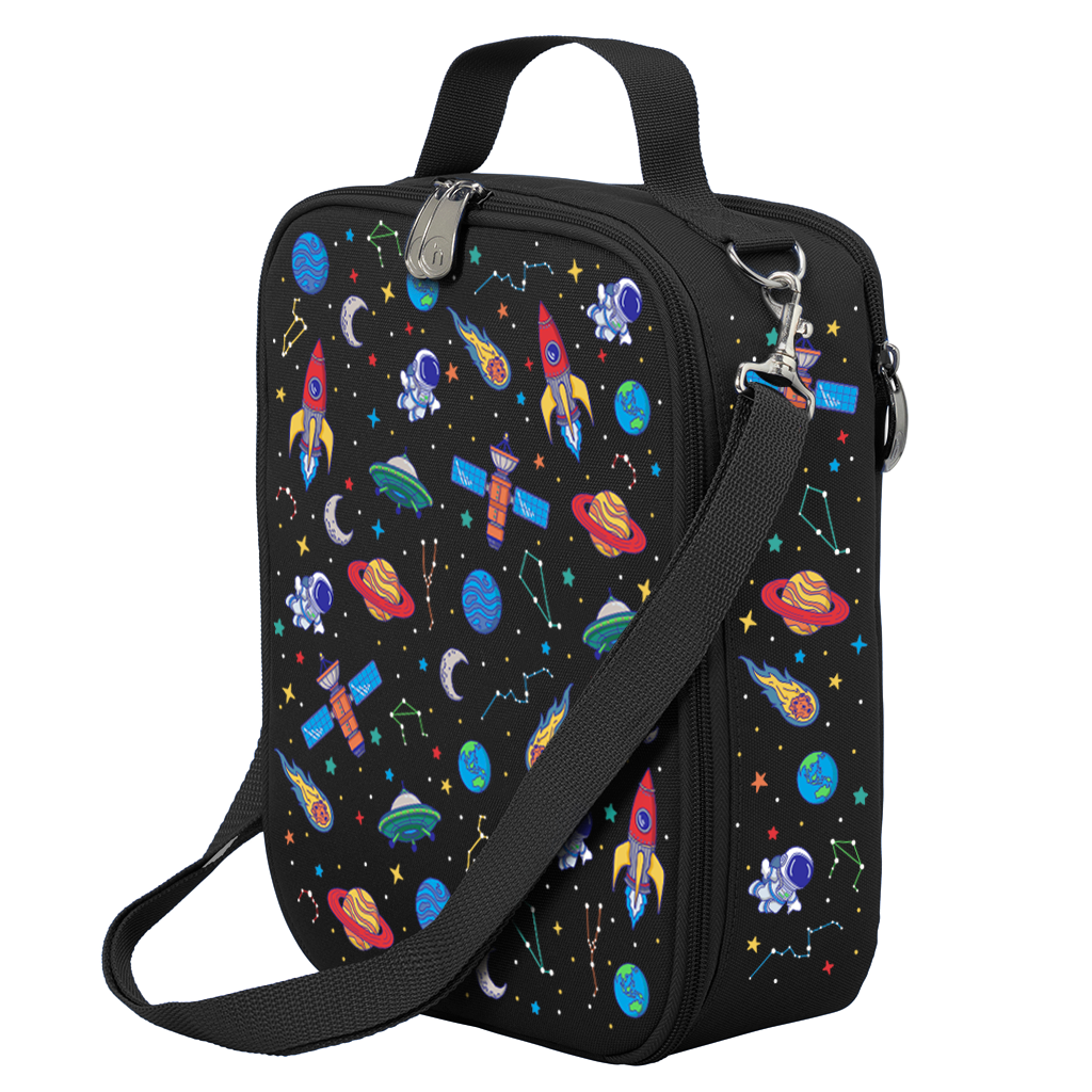 Galaxy Boy Large Insulated Lunch Bag for School, Work & Picnics - Durable Reusable Cooler Lunch Box for Men & Women - Perfect for Office, Travel & Outdoor Activities