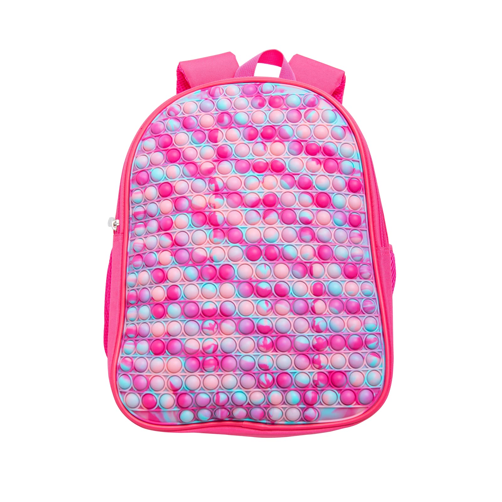 Rainbow Pop-On-It Bubble Fidget Backpack - Silicone Sensory Toy Backpack for Kids, Toddlers & Adults - Stress Relief & Focus Aid for School, Travel & Anxiety Management