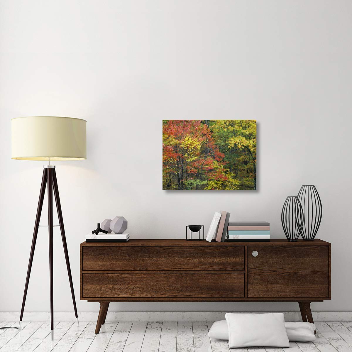 Fall Foliage at Fishers Gap, Shenandoah National Park Virginia - Premium Canvas Wall Art 32x24 Inches - Perfect for Living Room, Bedroom & Office Decor
