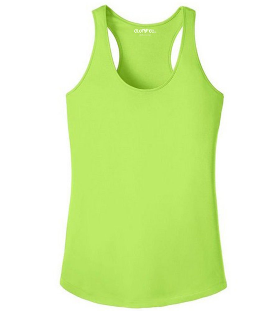 Clothe Co. Women's Moisture-Wicking Athletic Racerback Tank Top - Breathable Workout Shirt for Running, Yoga & Gym