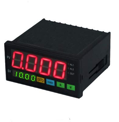 Digital Weight Indicator with High/Low Alarm - 4 Load Cell Compatible LM8-RRD for Industrial Scales & Shipping Weighing
