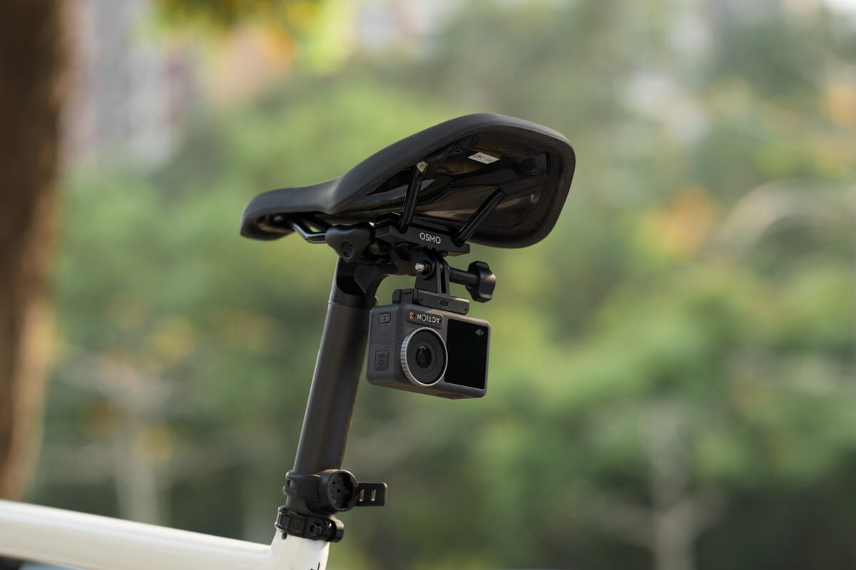 DJI Osmo Action Bike Mount - Universal Seat Rail Mount for Action Cameras - Perfect for Cycling, Mountain Biking & Outdoor Adventures