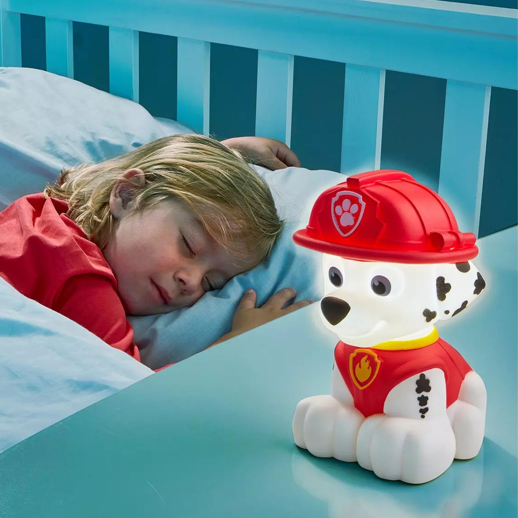 PAW Patrol Marshall Buddy Night Light and Flashlight by GoGlow - Cute Kids Room Decor, Bedside Lamp & Emergency Light for Toddlers and Children
