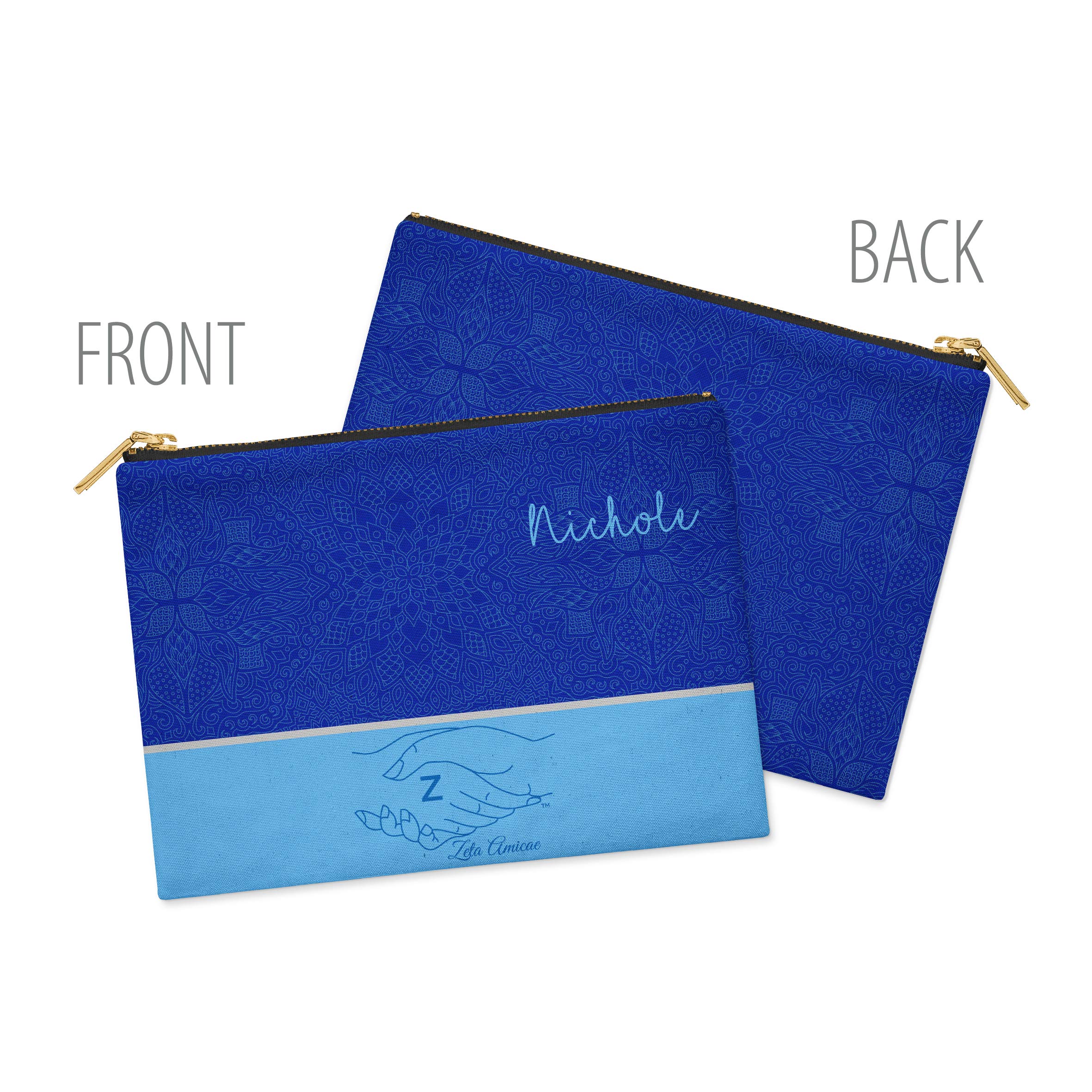 Zeta Phi Beta Sorority Cosmetic Bag - Official Greek Makeup Pouch & Travel Organizer for College Sisters | Perfect for Sorority Events, Campus Life, and Sisterhood Gifts