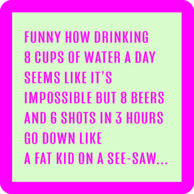 8 Cups Water a Day Motivational Coaster - Stay Hydrated Daily with Inspirational Drink Tracker - Perfect for Office, Home & Gym Use