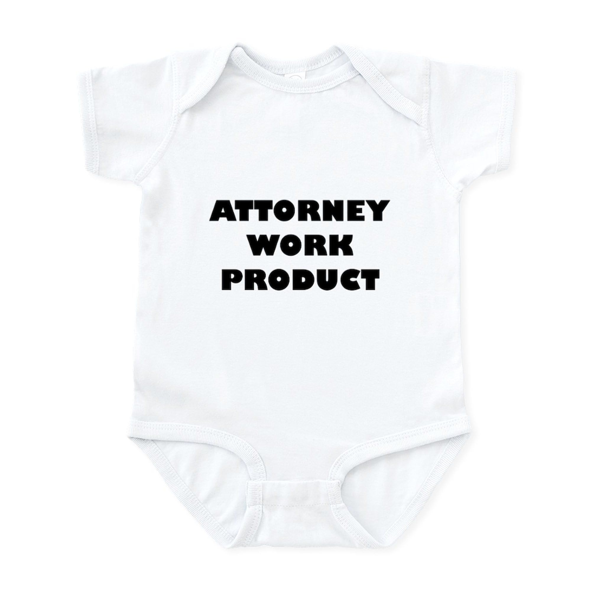 Attorney Work Product Baby Bodysuit - Cute Infant Romper for Newborns & Toddlers - Perfect for Court Visits, Family Photos & Playtime