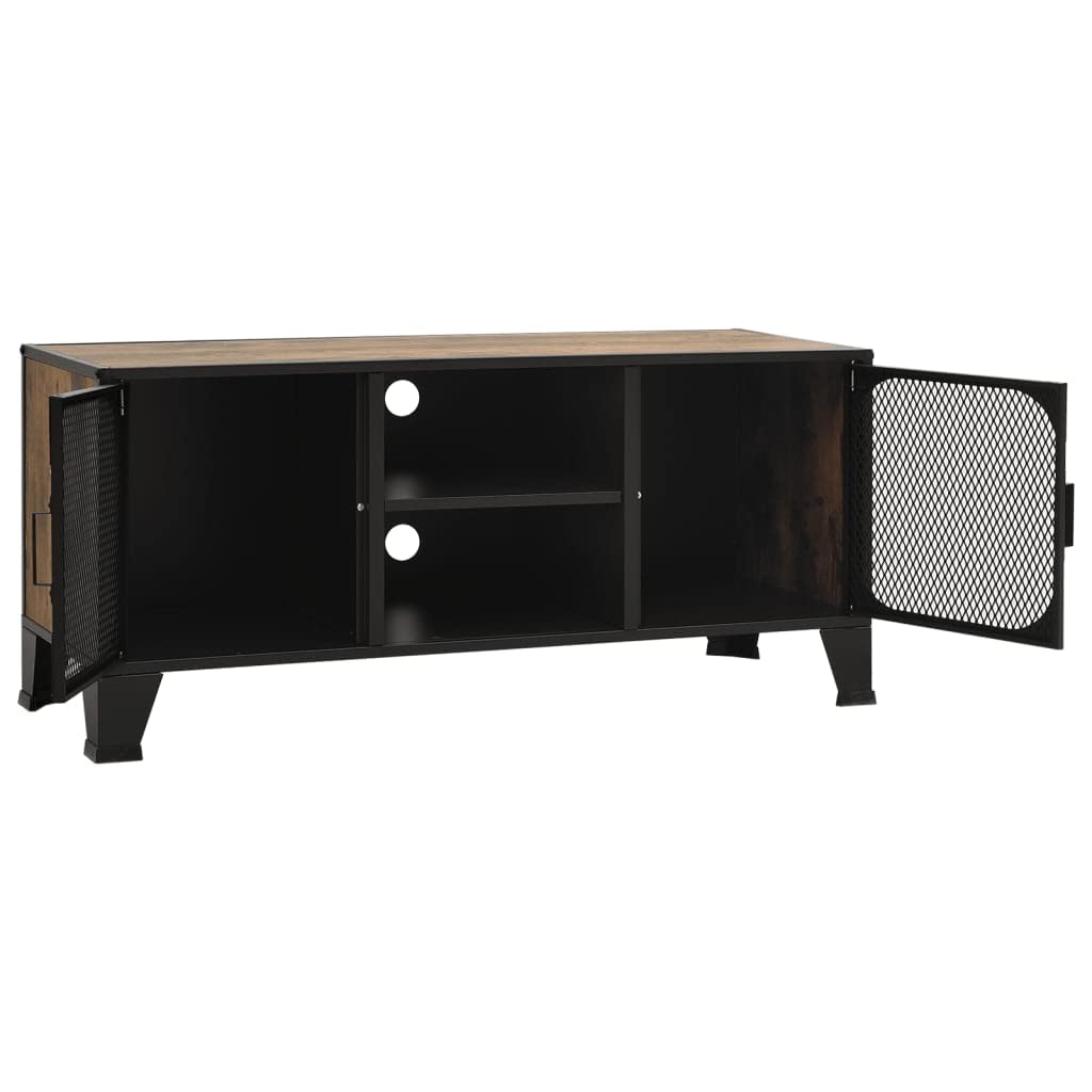 Rustic Brown TV Stand with Storage - 41.3