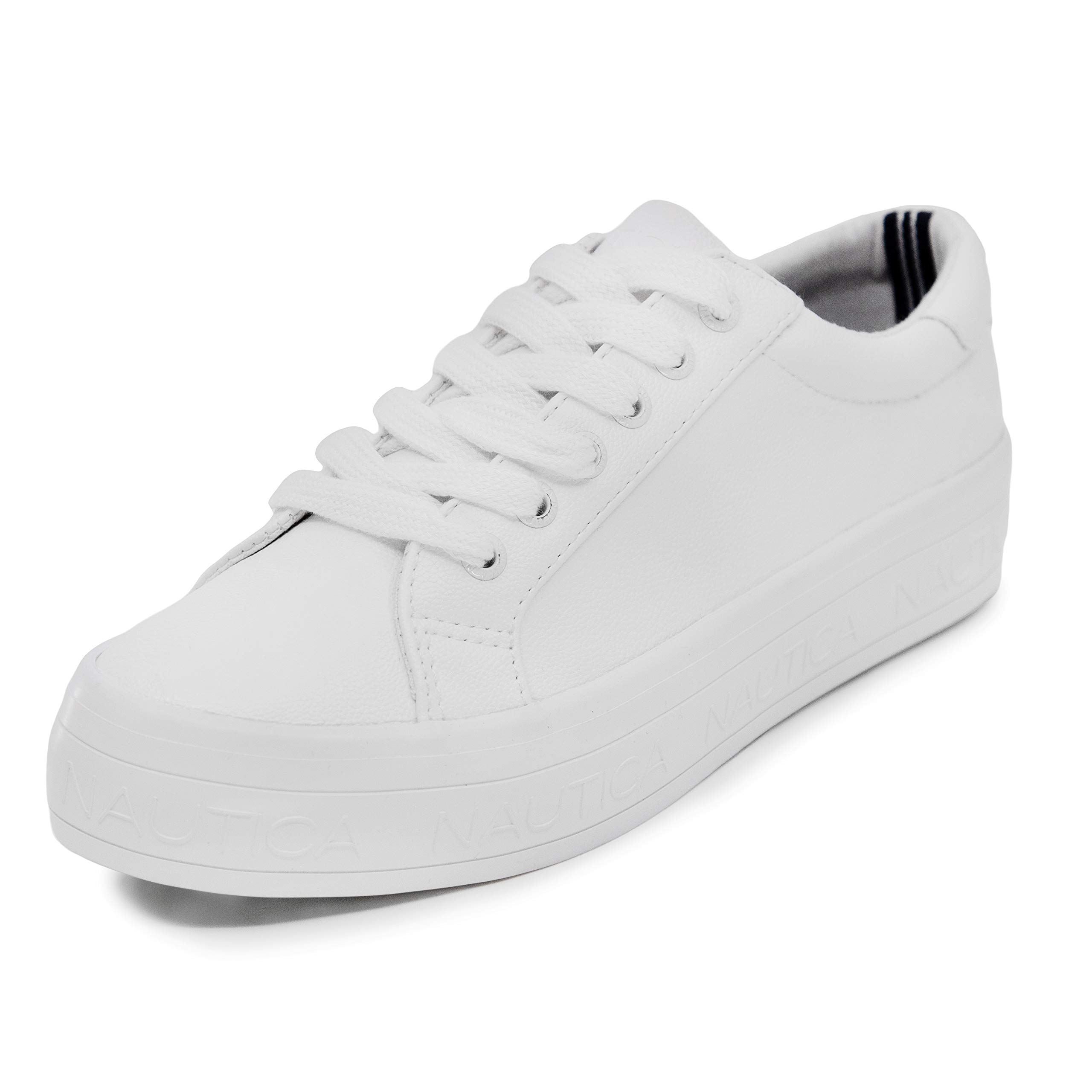 Nautica Women's Fashion Sneakers - Casual Comfort Lace-Up & Slip-On Shoes for Walking, Running & Everyday Wear | Steam Color | Breathable & Lightweight Design