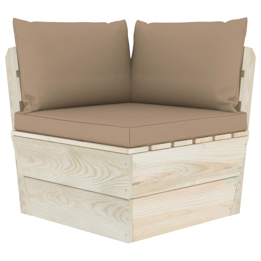 Aisifx 3-Piece Taupe Fabric Pallet Sofa Cushions - Soft & Durable Seat Cushions for Outdoor Patio, Garden, or Indoor Living Room Furniture