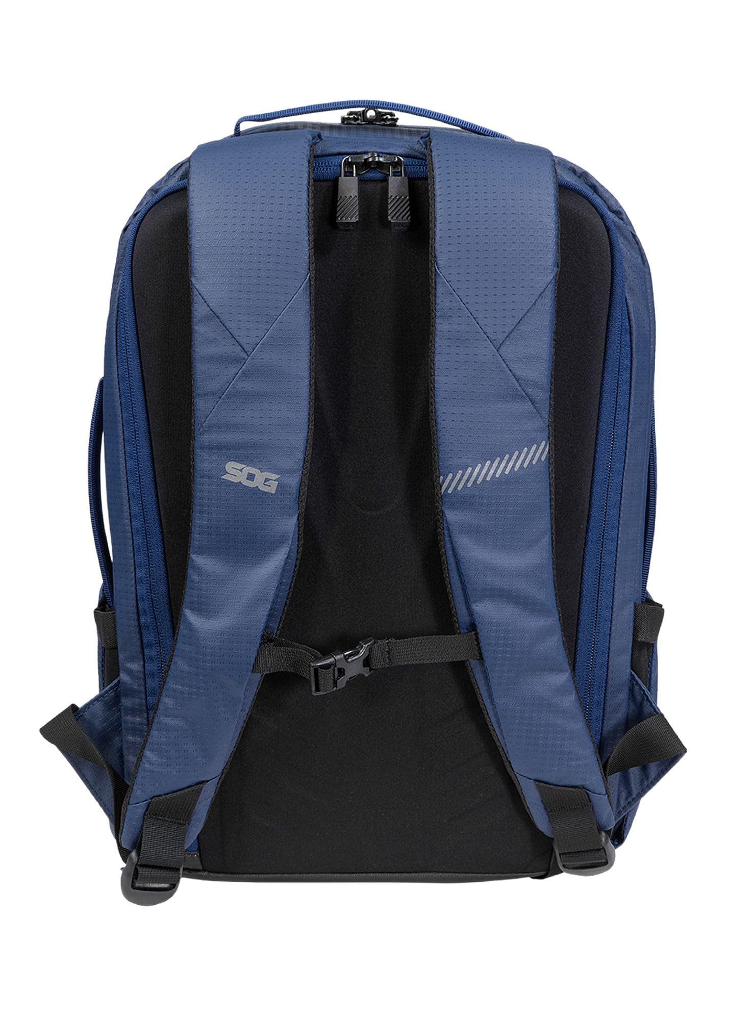 SOG Surrept 24 CS Water Resistant Commuter Backpack - Covert Laptop Daypack with Locking Zippers, Internal Storage & Water Bottle Holder - Steel Blue & Frost (89-71-04-31) - Perfect for Work, Travel & Outdoor Adventures